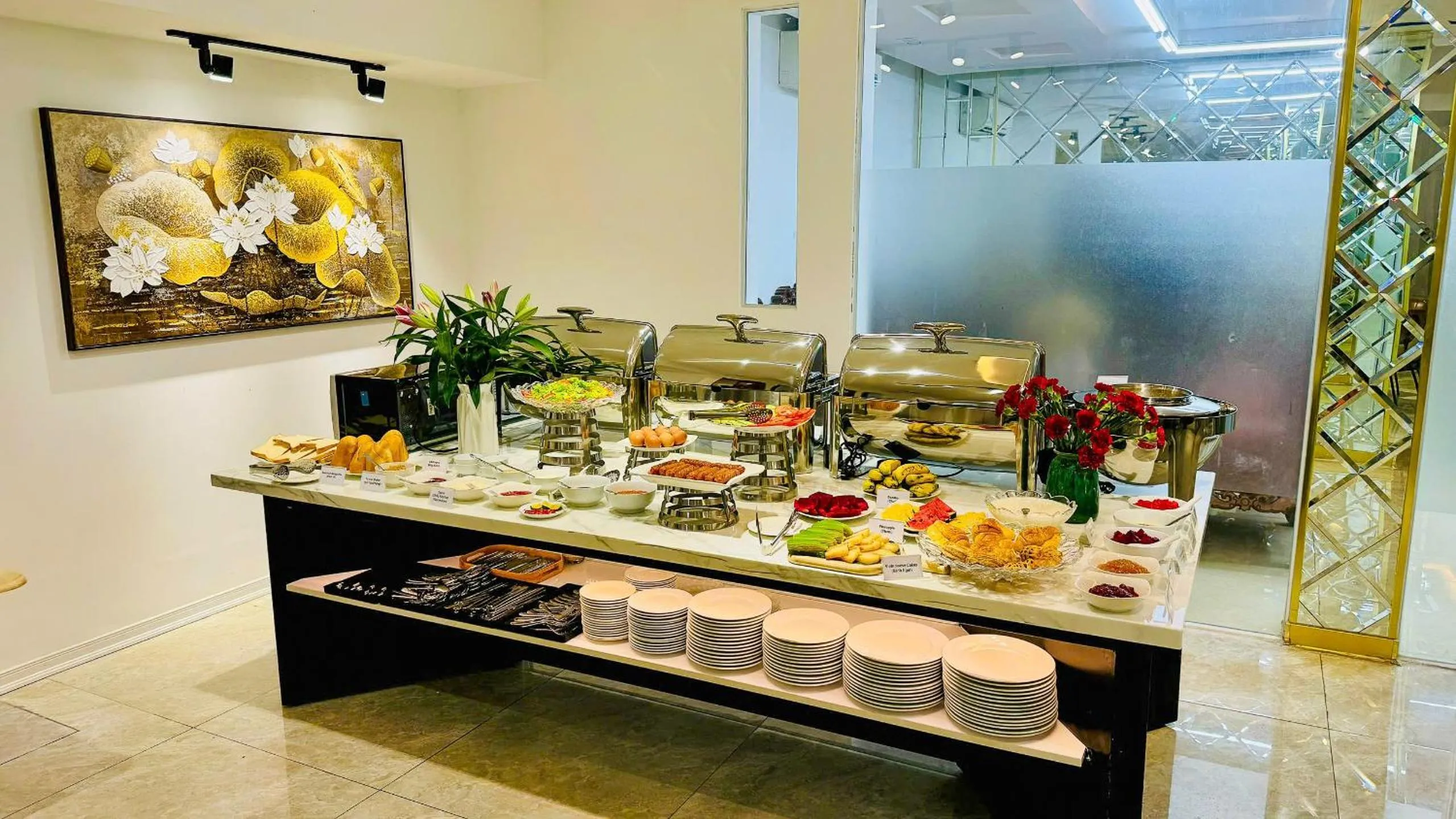 Buffet breakfast in Amory Hotel Ben Thanh