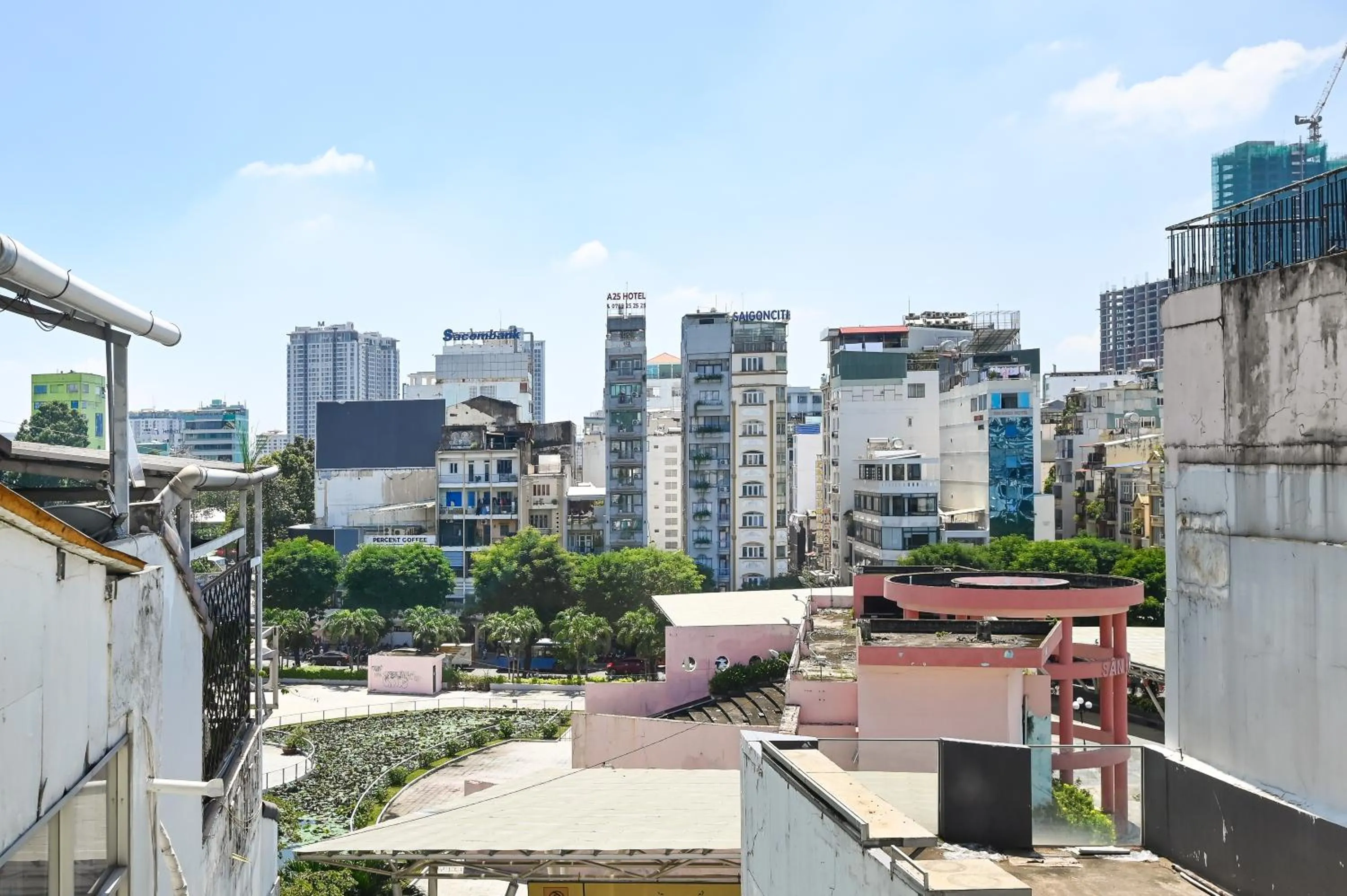 City view in Amory Hotel Ben Thanh