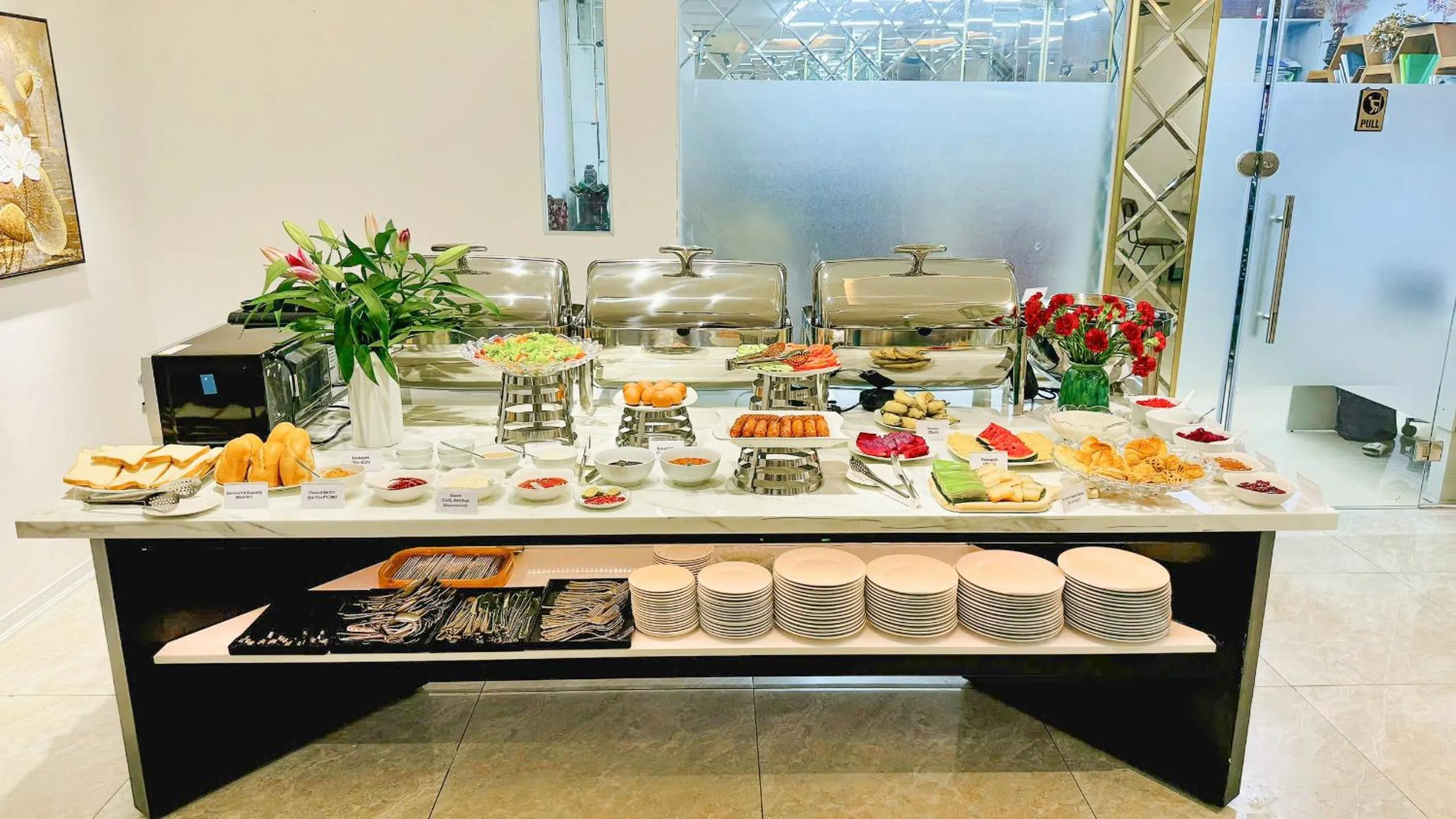 Buffet breakfast in Amory Hotel Ben Thanh