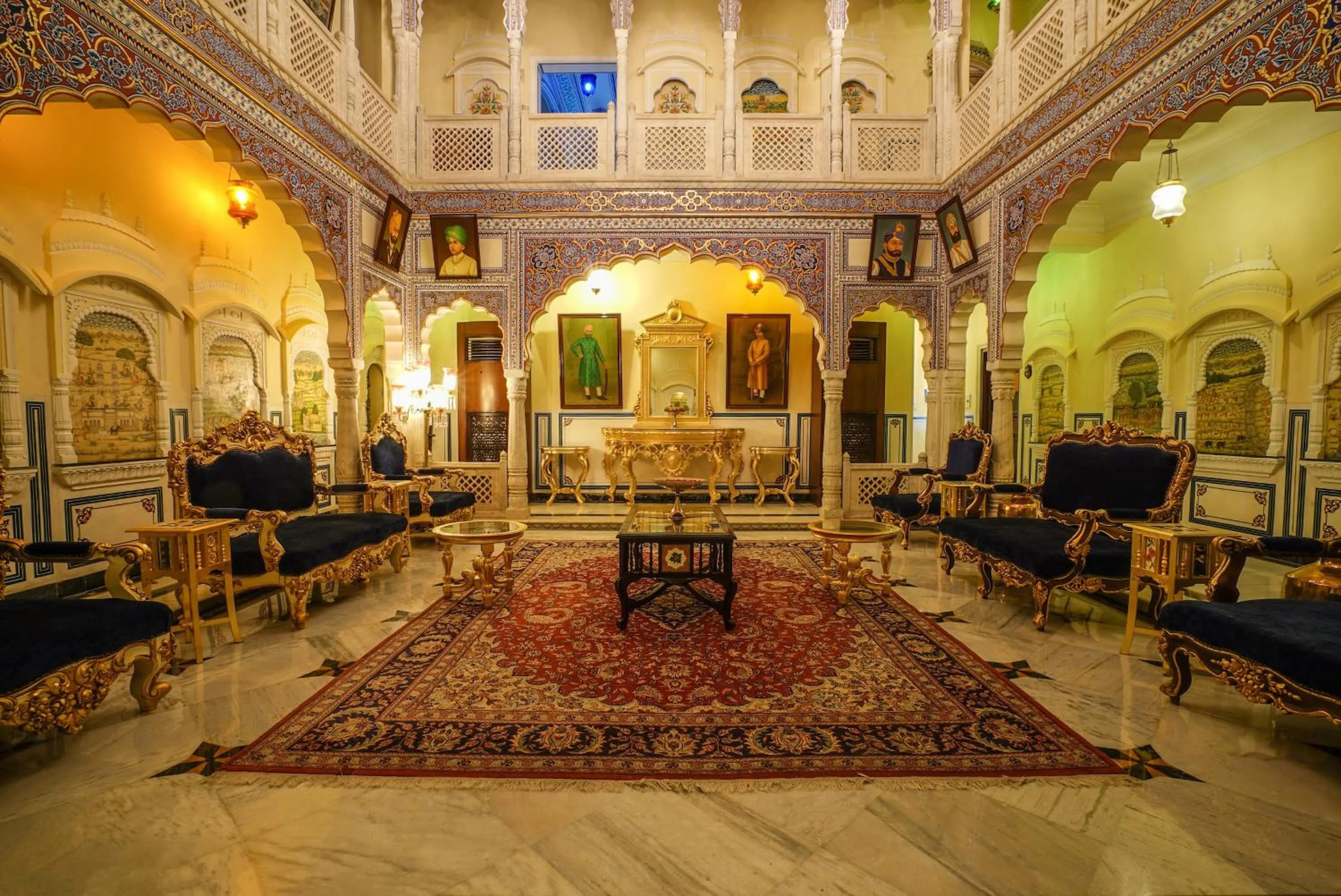 Seating area in Shahpura House