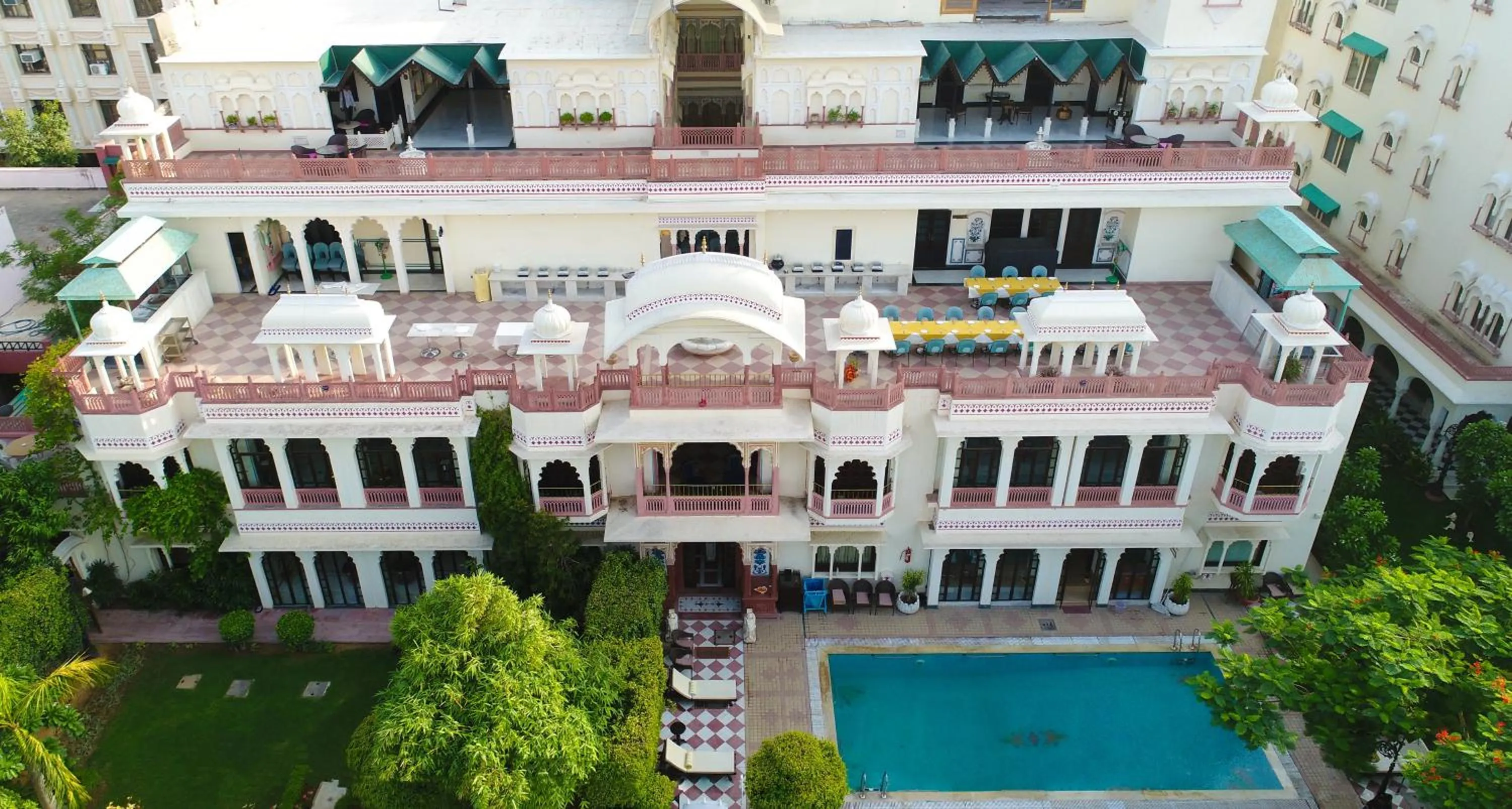 Bird's eye view in Shahpura House
