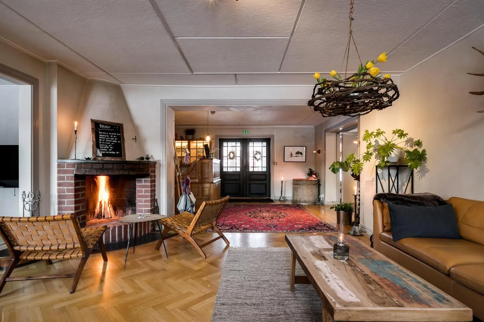 Property building in Millestgården Eco lodge