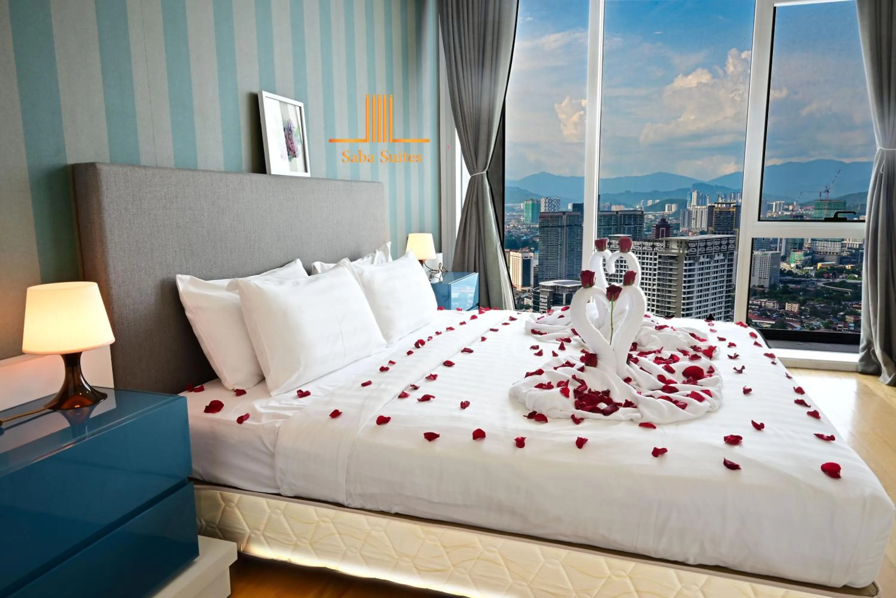 Bed in Saba Suites at Platinum KLCC Bukit Bintang Kuala Lumpur