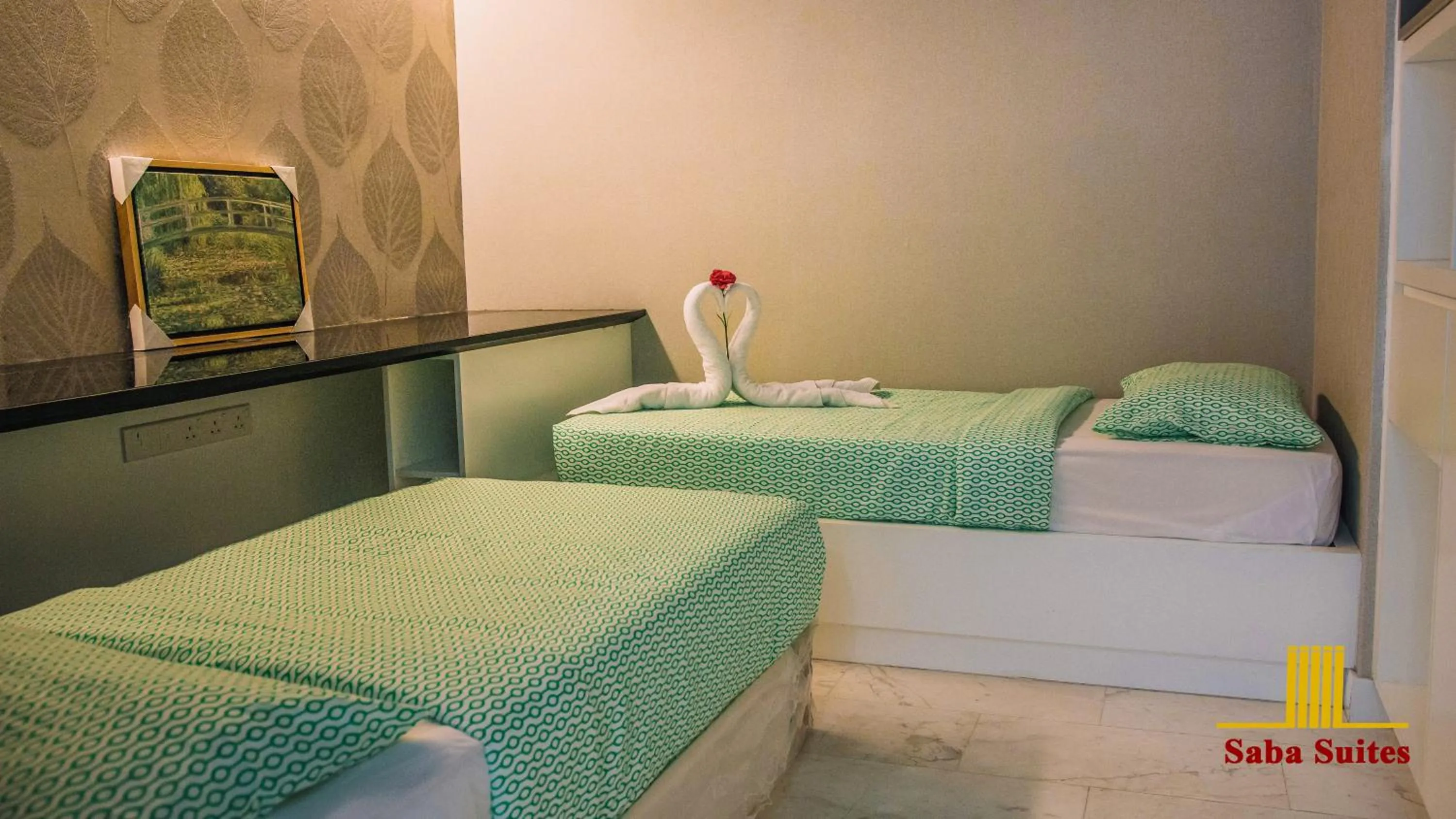 Bed in Saba Suites at Platinum KLCC Bukit Bintang Kuala Lumpur