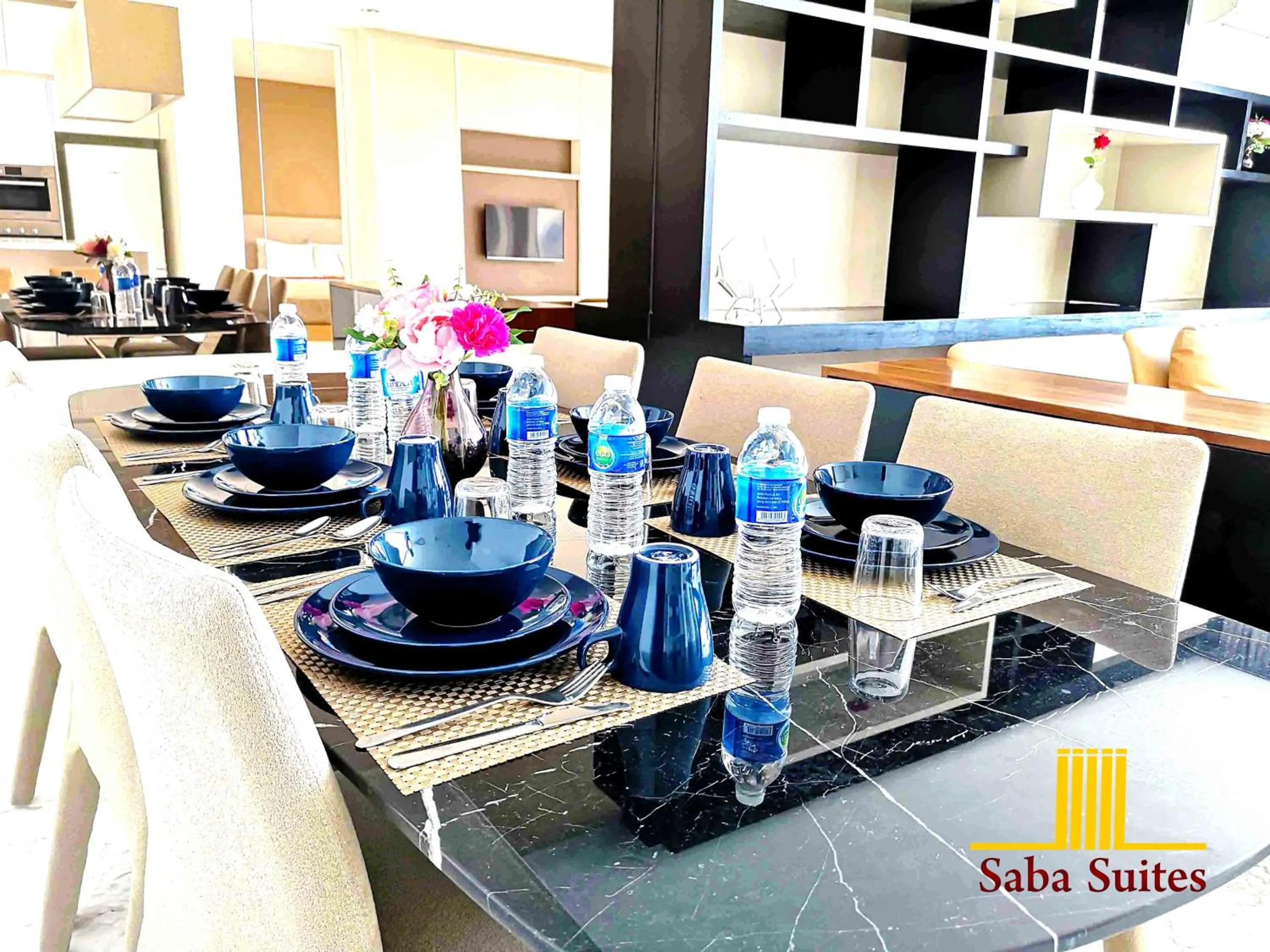 Dining area in Saba Suites at Platinum KLCC Bukit Bintang Kuala Lumpur