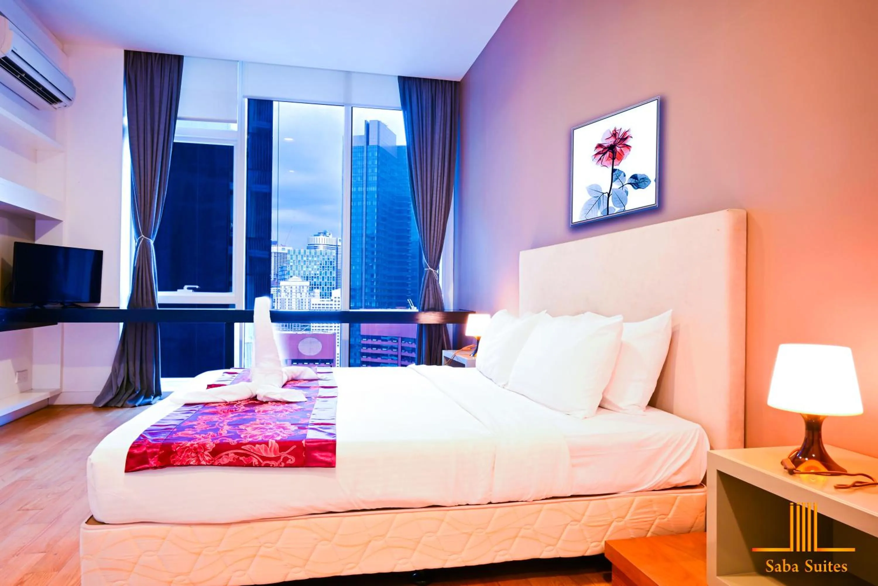 Bed in Saba Suites at Platinum KLCC Bukit Bintang Kuala Lumpur
