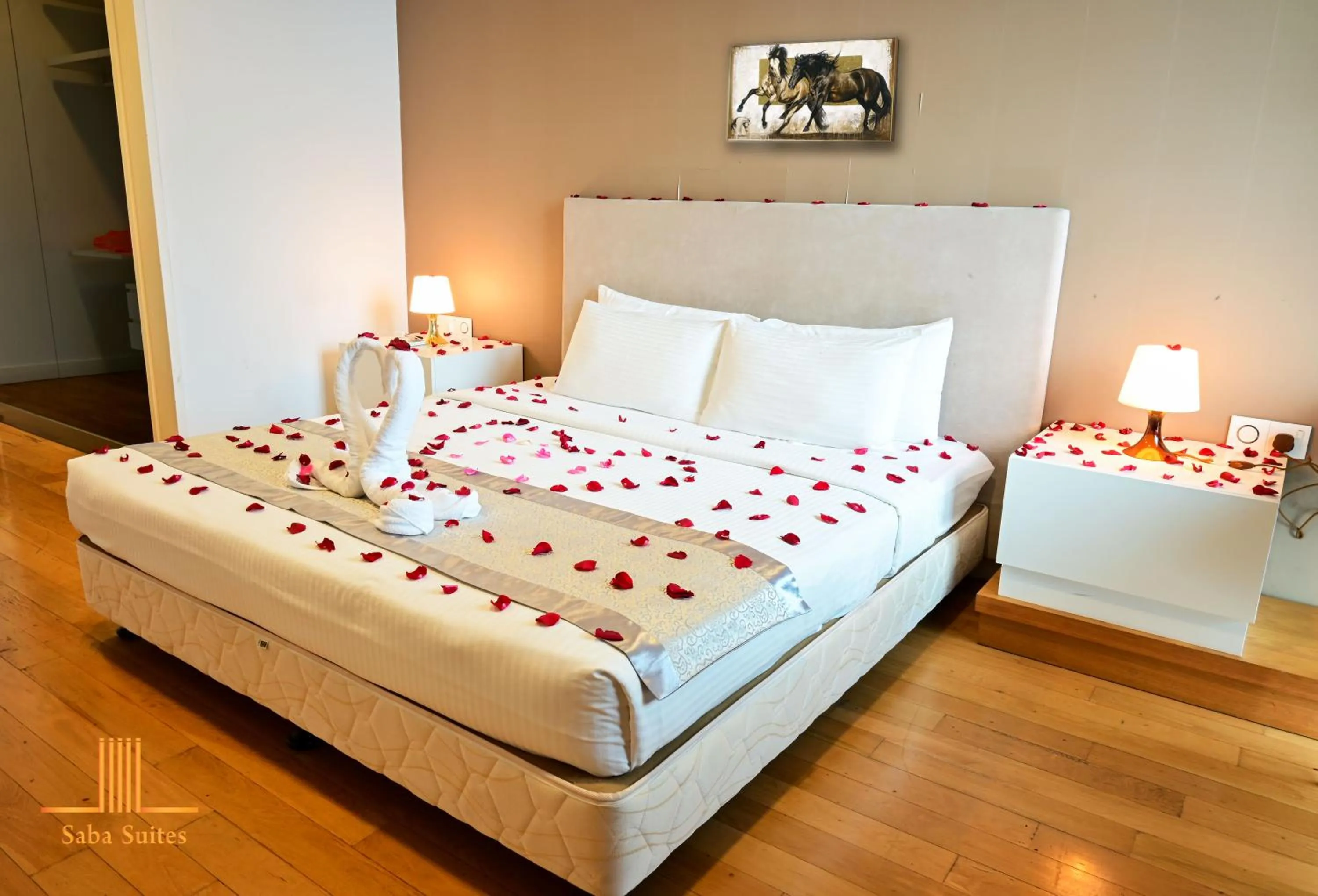 Bed in Saba Suites at Platinum KLCC Bukit Bintang Kuala Lumpur