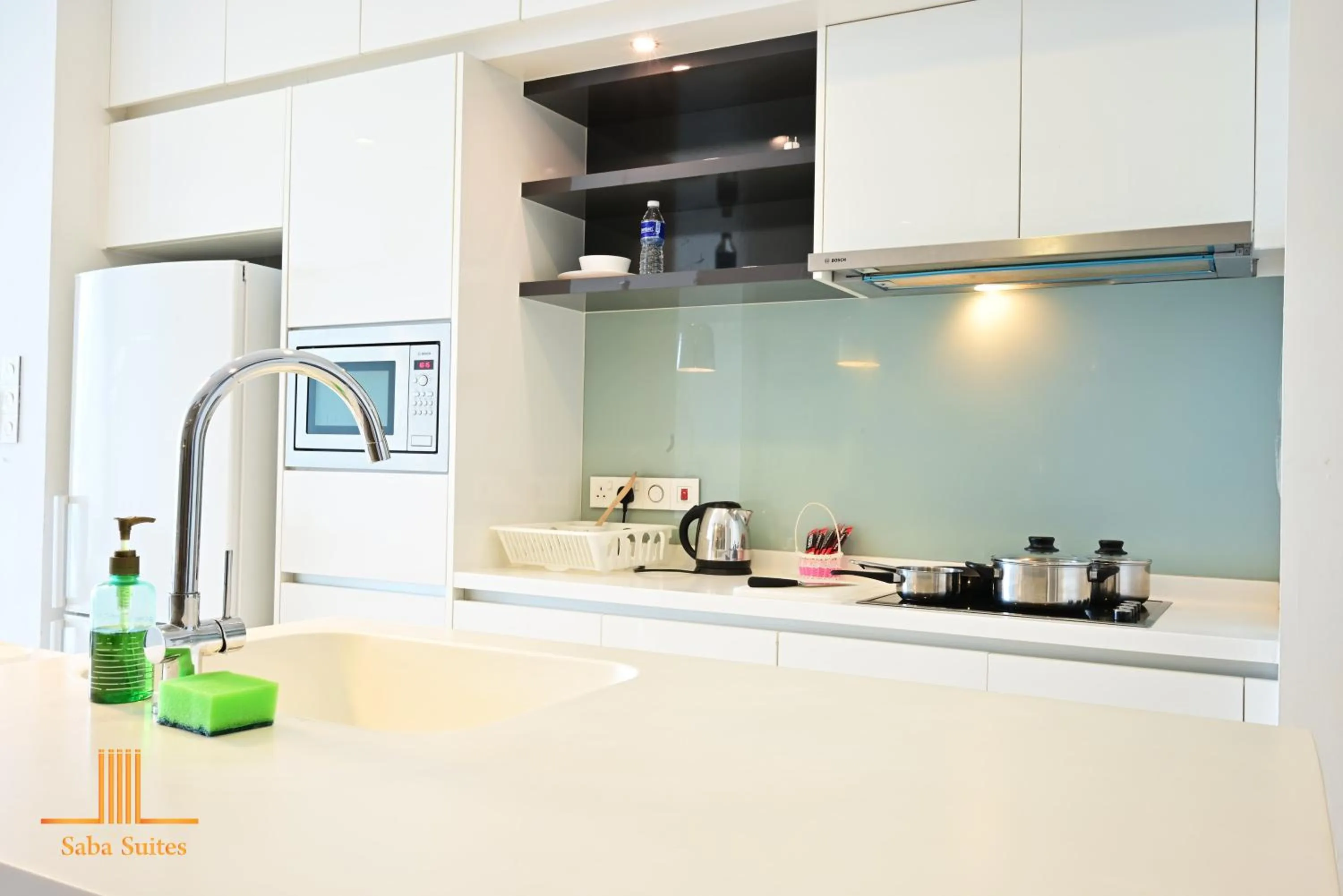 Kitchen or kitchenette, Kitchen/Kitchenette in Saba Suites at Platinum KLCC Bukit Bintang Kuala Lumpur