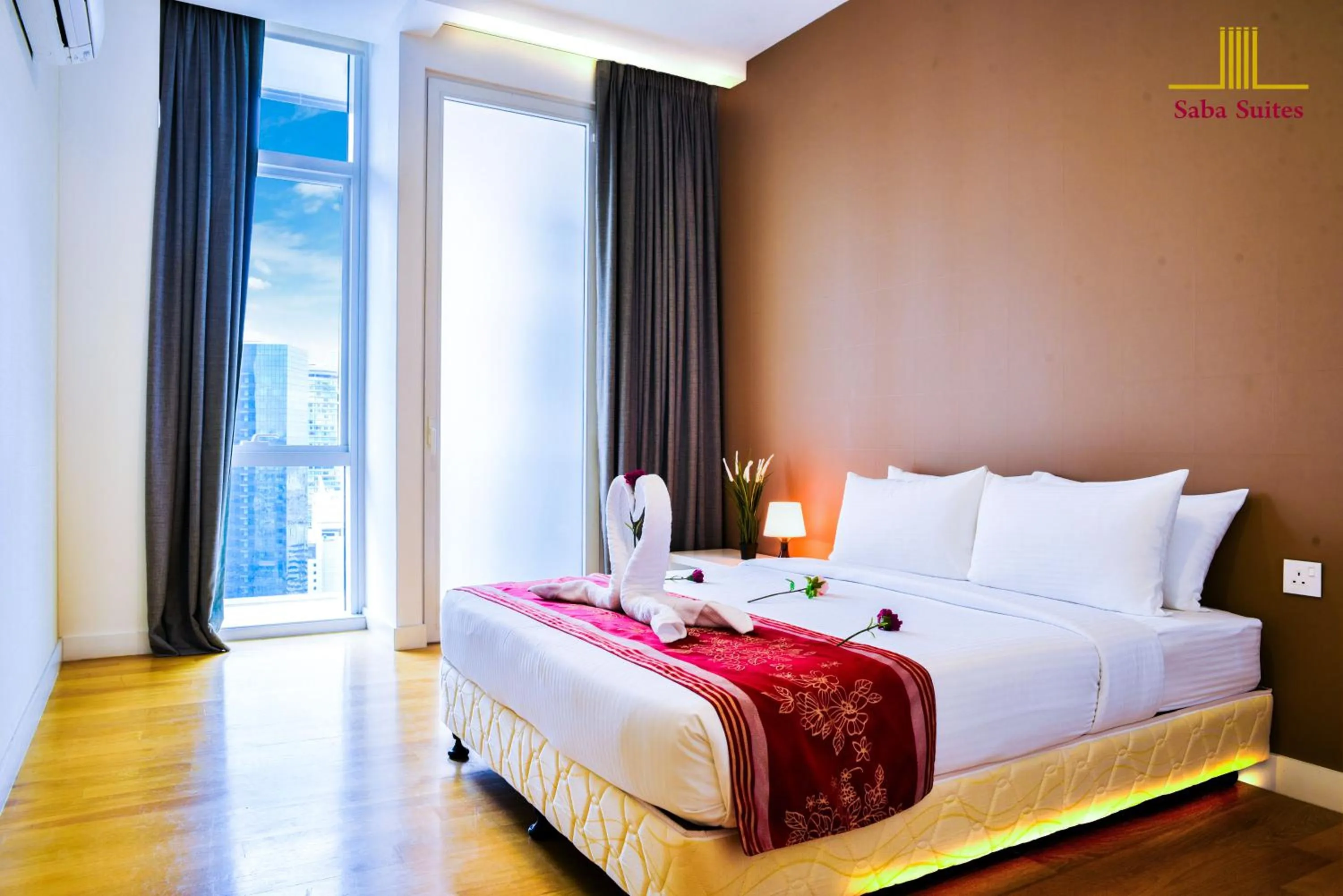 Bed in Saba Suites at Platinum KLCC Bukit Bintang Kuala Lumpur