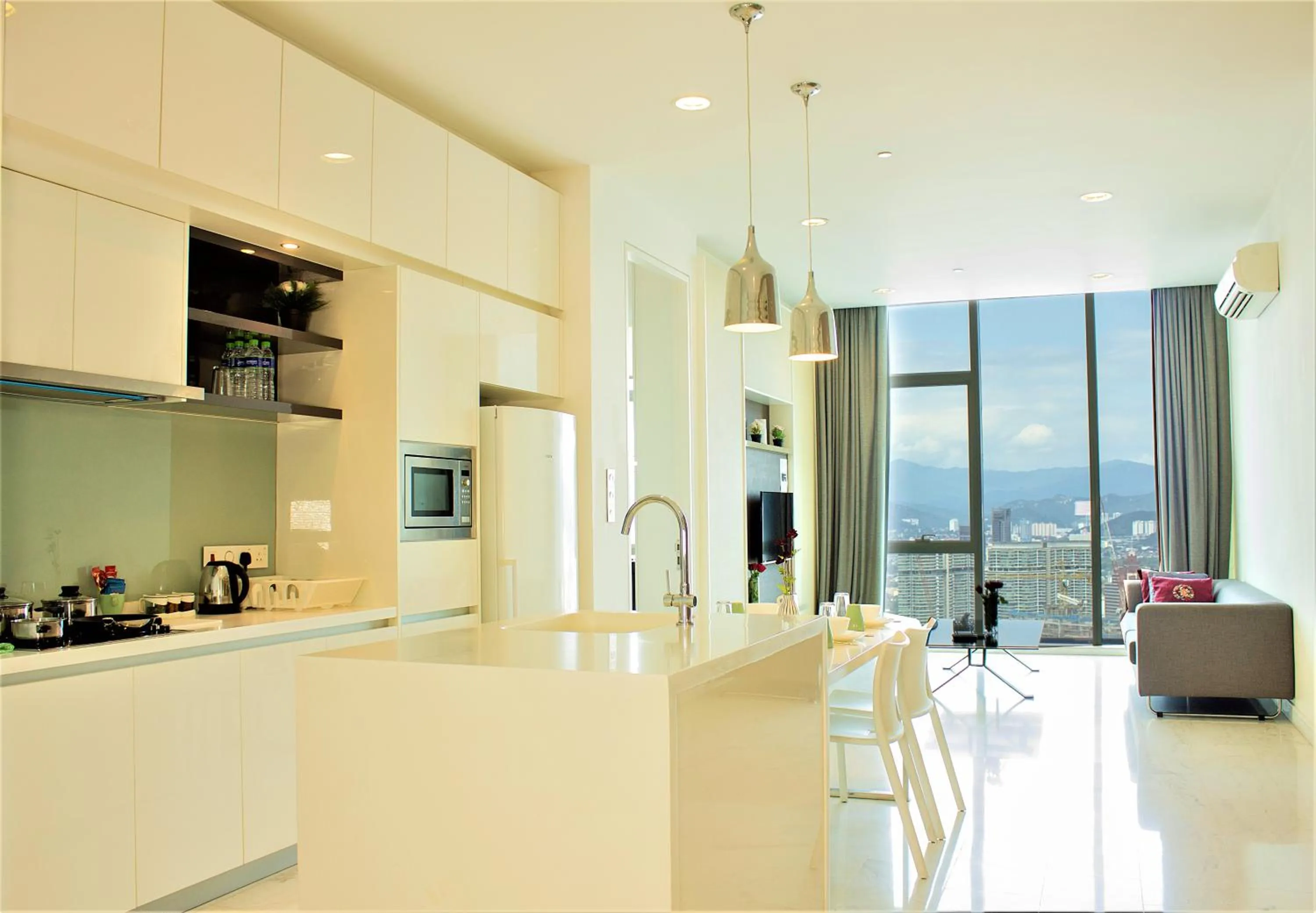 Kitchen or kitchenette, Kitchen/Kitchenette in Saba Suites at Platinum KLCC Bukit Bintang Kuala Lumpur