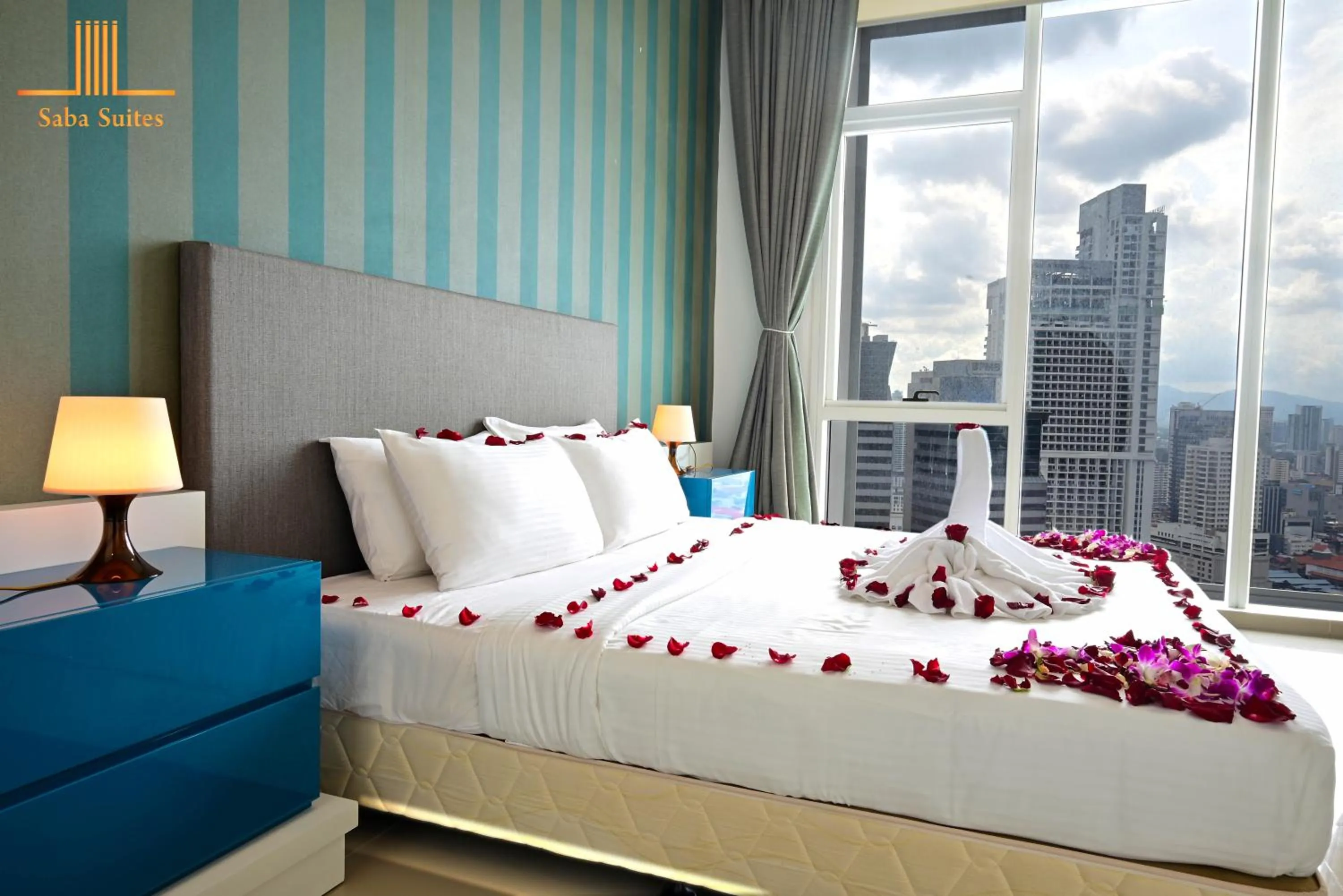 Bed in Saba Suites at Platinum KLCC Bukit Bintang Kuala Lumpur