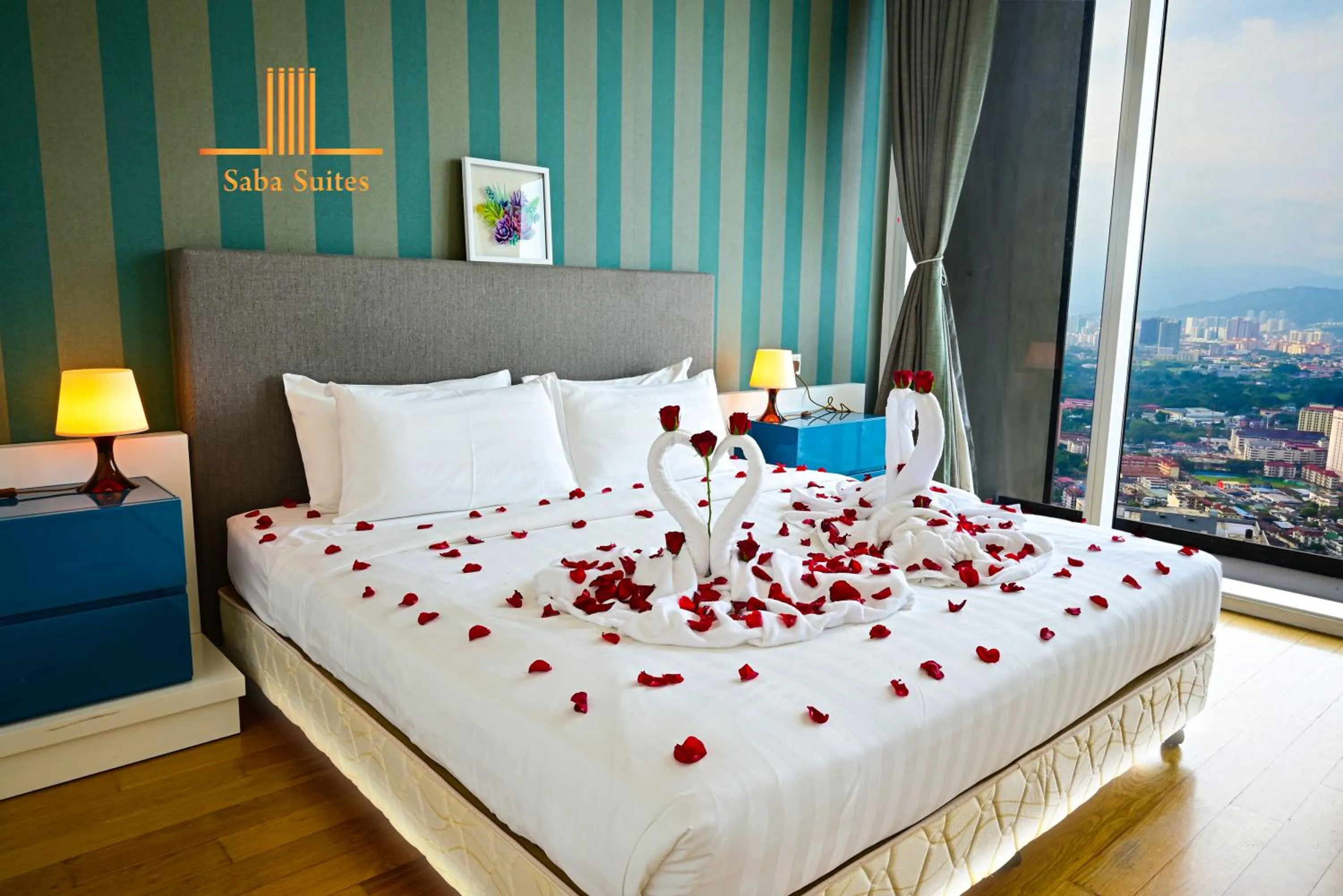 Bed in Saba Suites at Platinum KLCC Bukit Bintang Kuala Lumpur