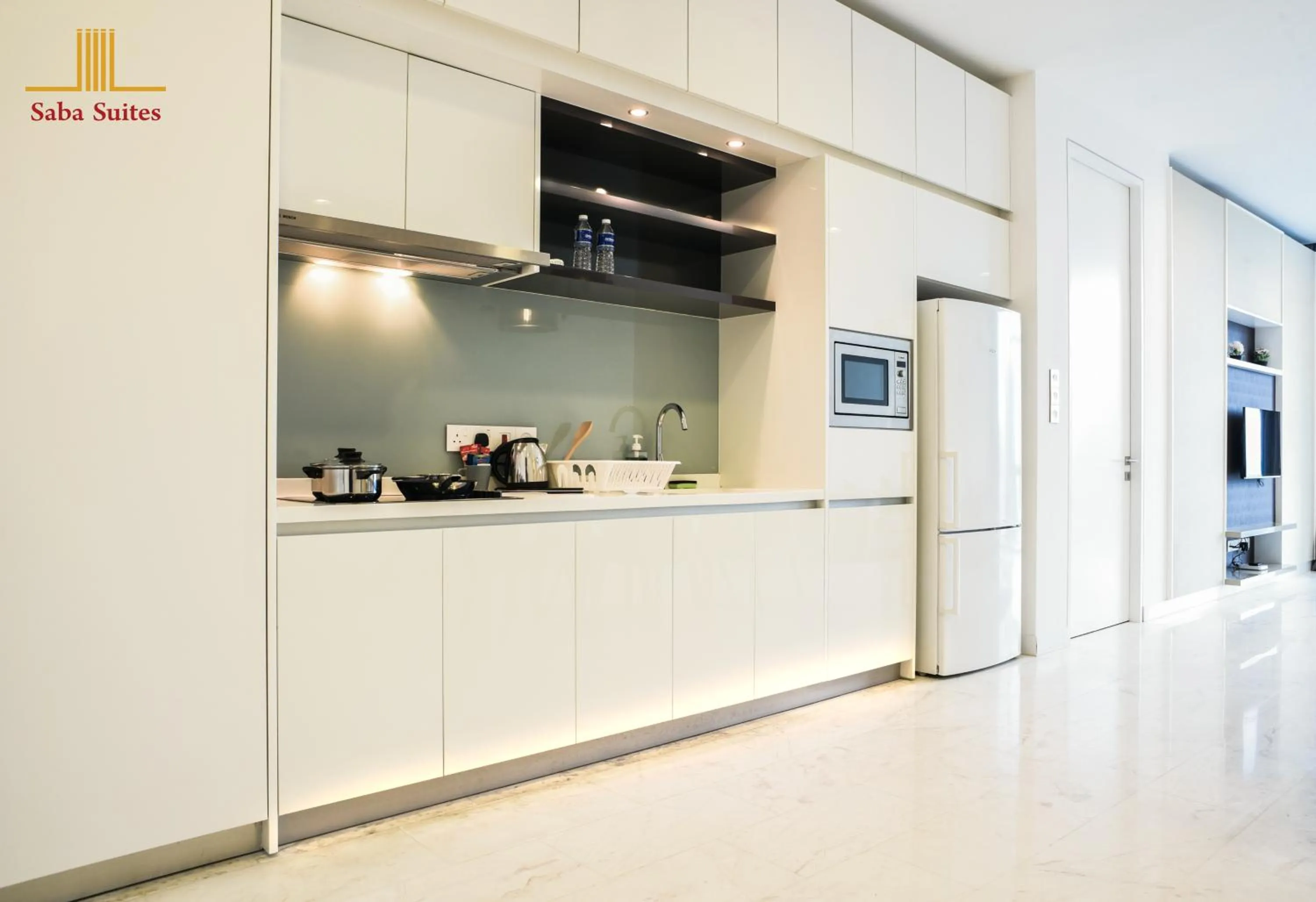 Kitchen or kitchenette, Kitchen/Kitchenette in Saba Suites at Platinum KLCC Bukit Bintang Kuala Lumpur