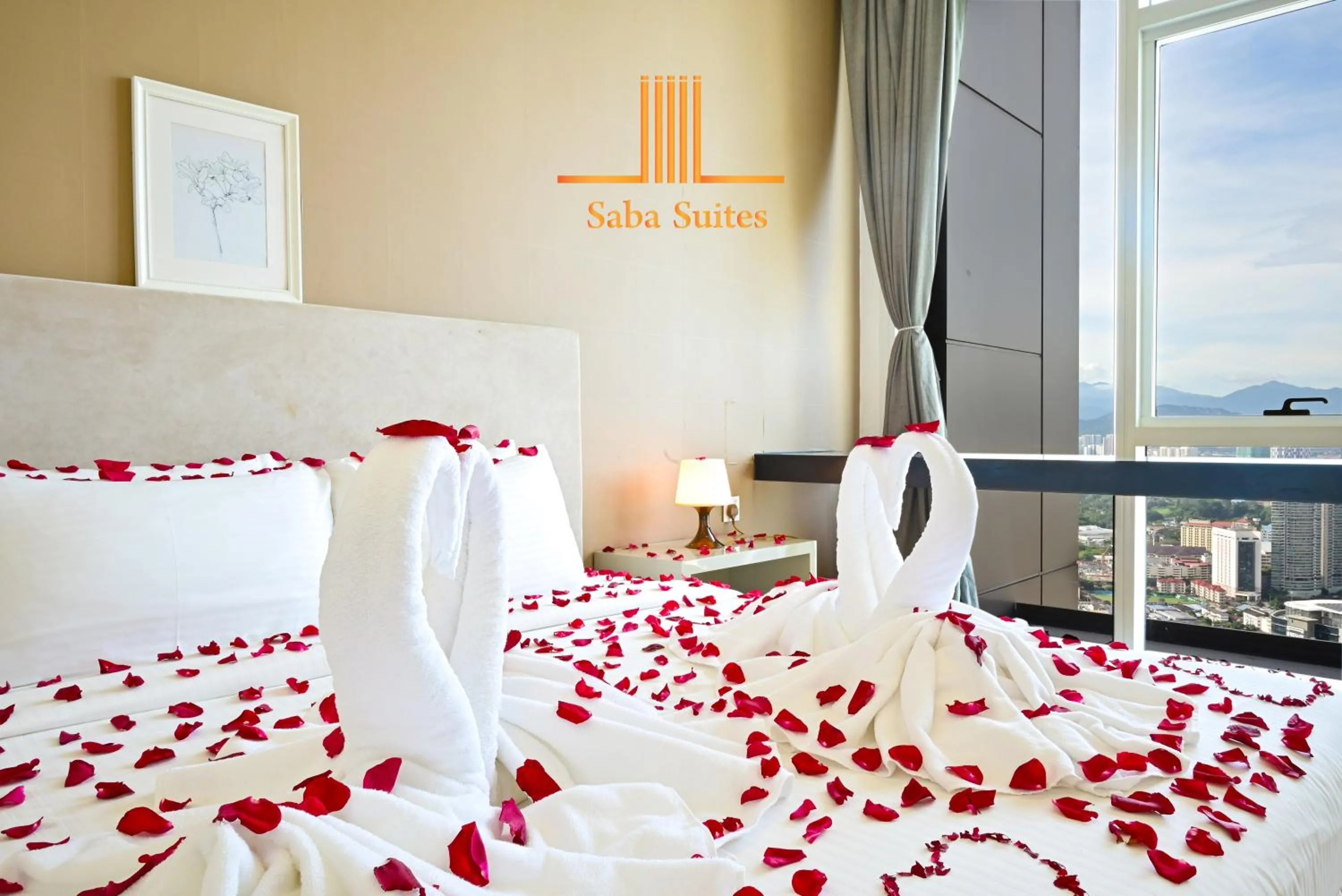 Bed in Saba Suites at Platinum KLCC Bukit Bintang Kuala Lumpur