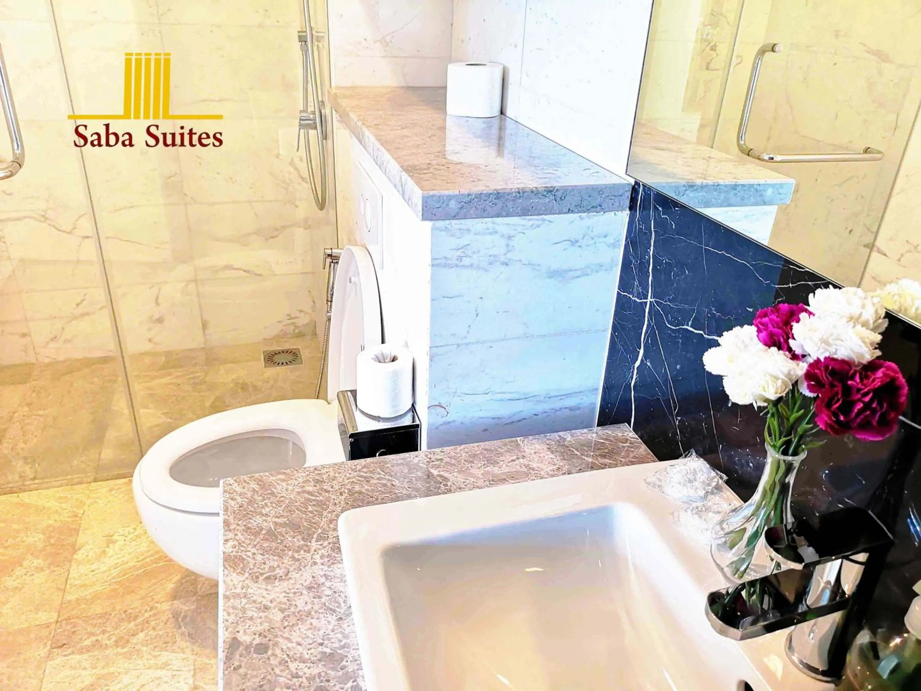 Bathroom in Saba Suites at Platinum KLCC Bukit Bintang Kuala Lumpur