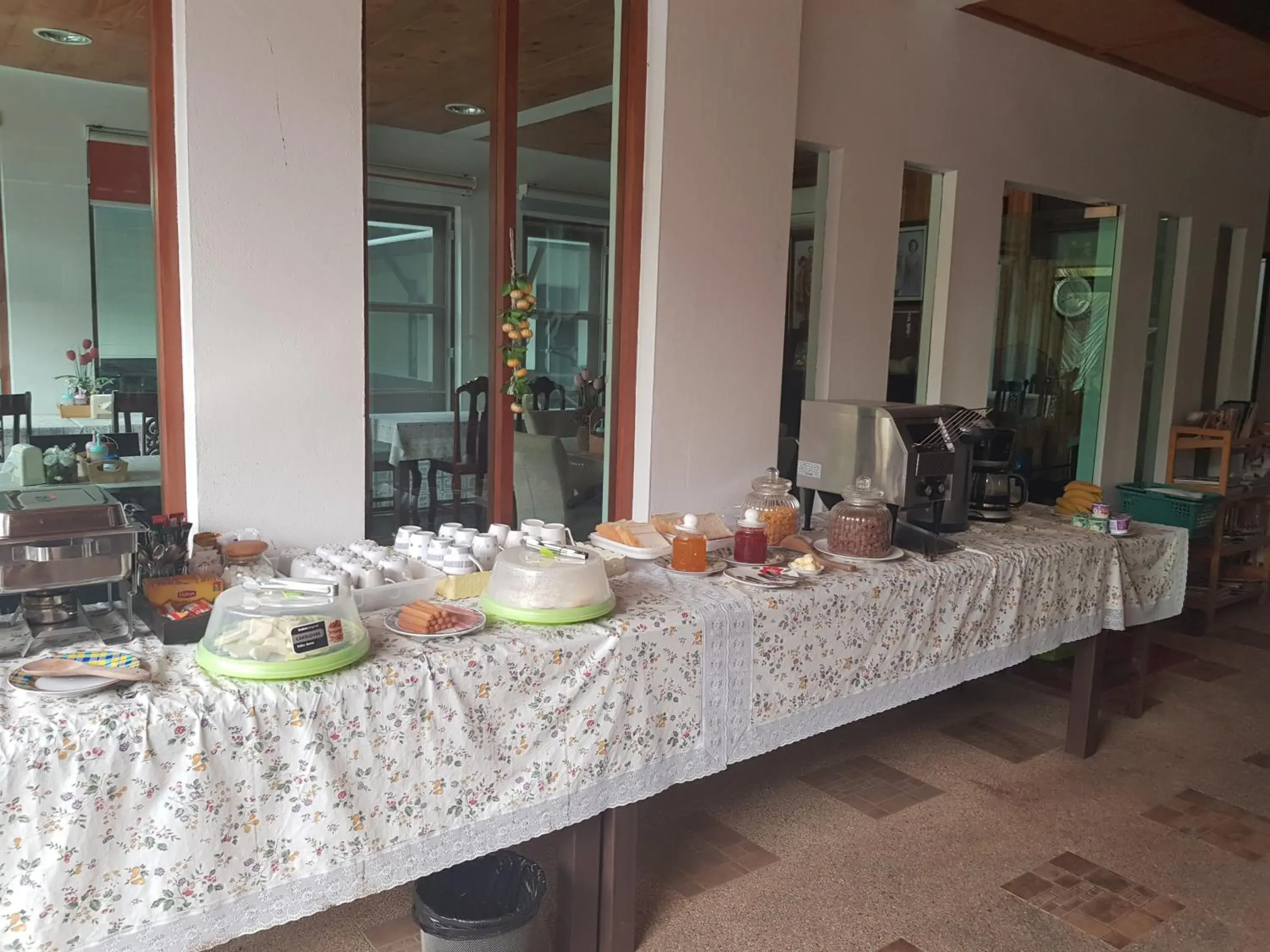 Buffet breakfast in Baan Soontree Resort Buffet breakfast in Baan Soontree Resort