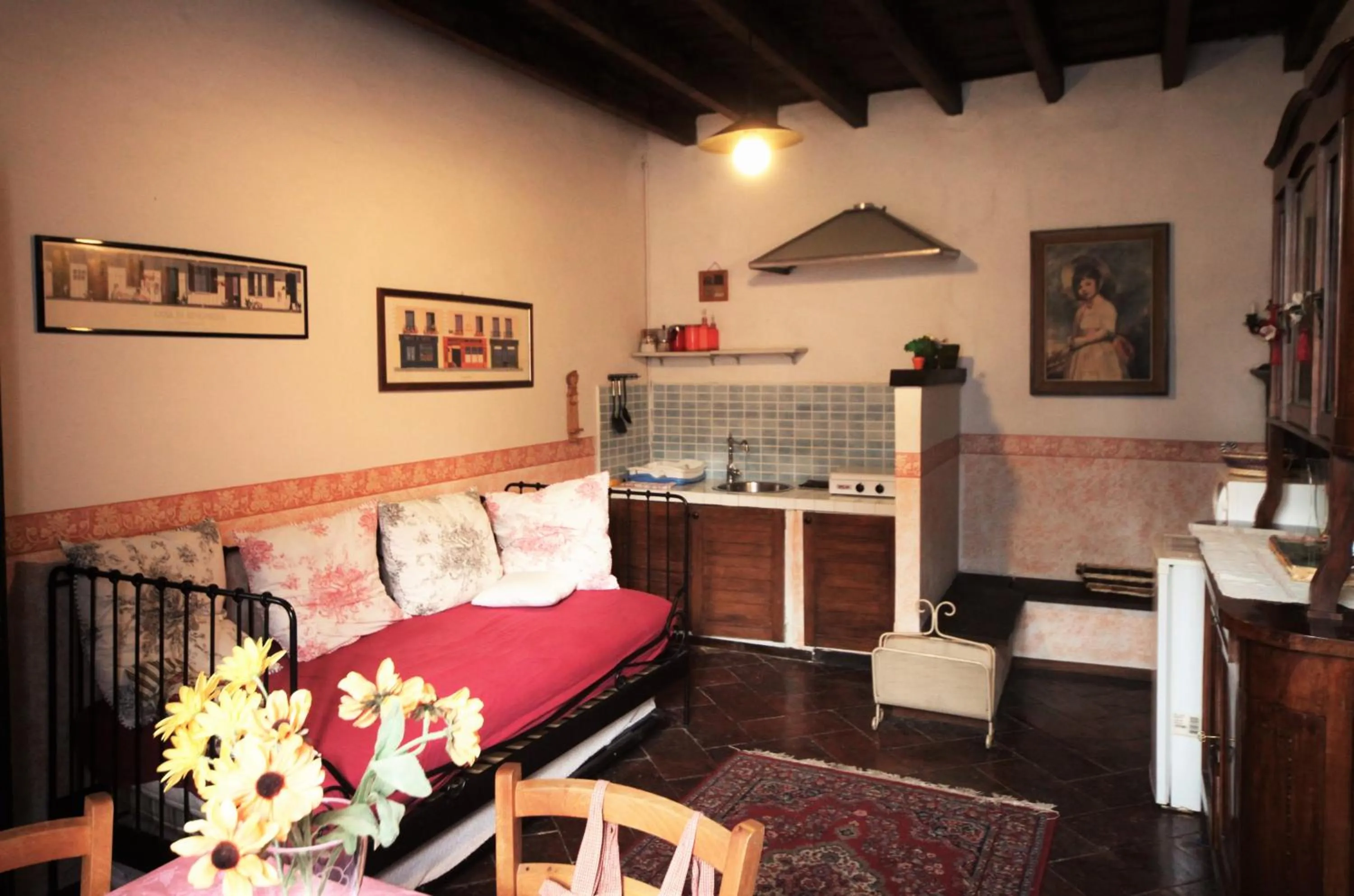 Kitchen or kitchenette, Bed in Antica Corte Milanese