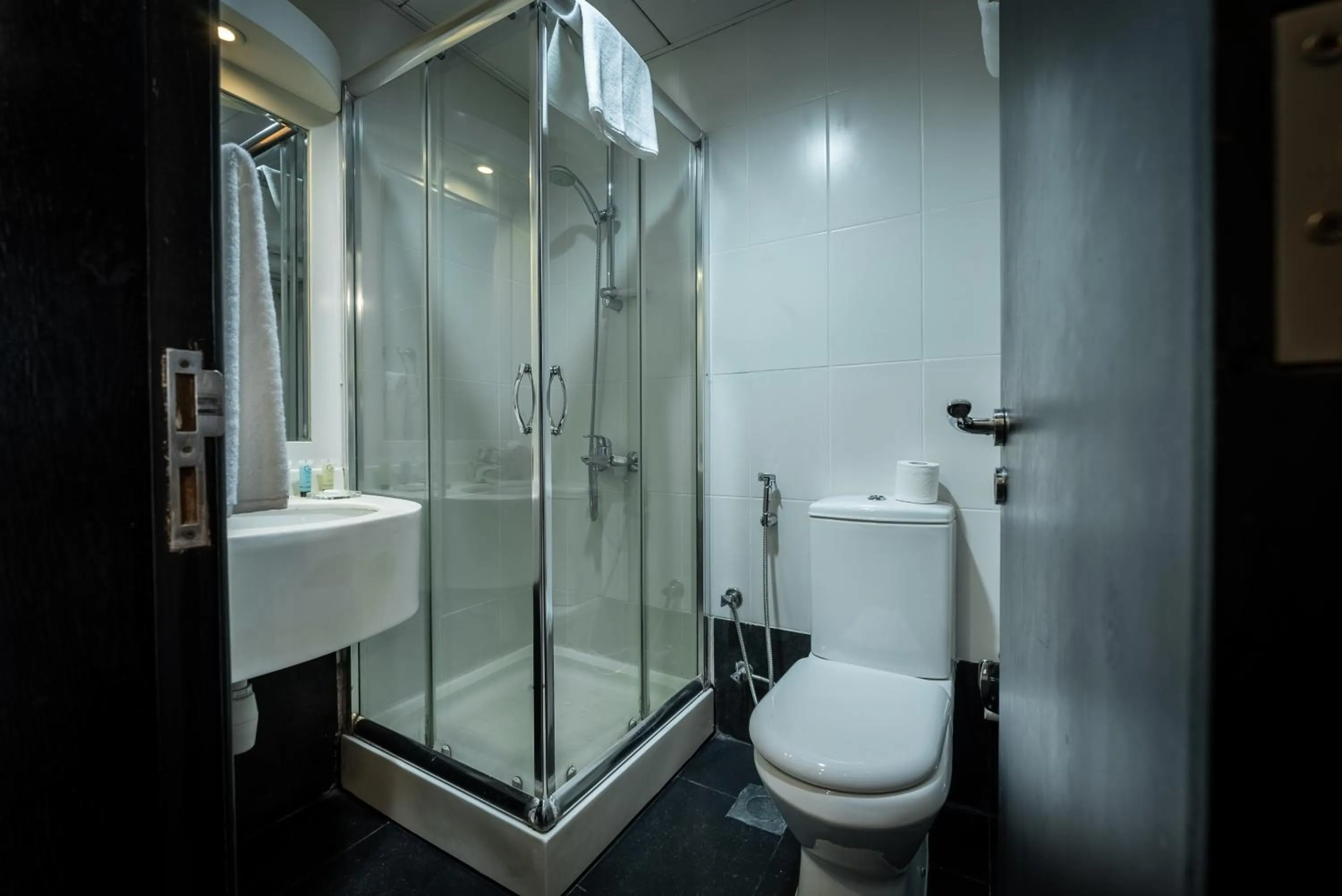 Shower in Gulf Oasis Hotel Apartments Fz LLC