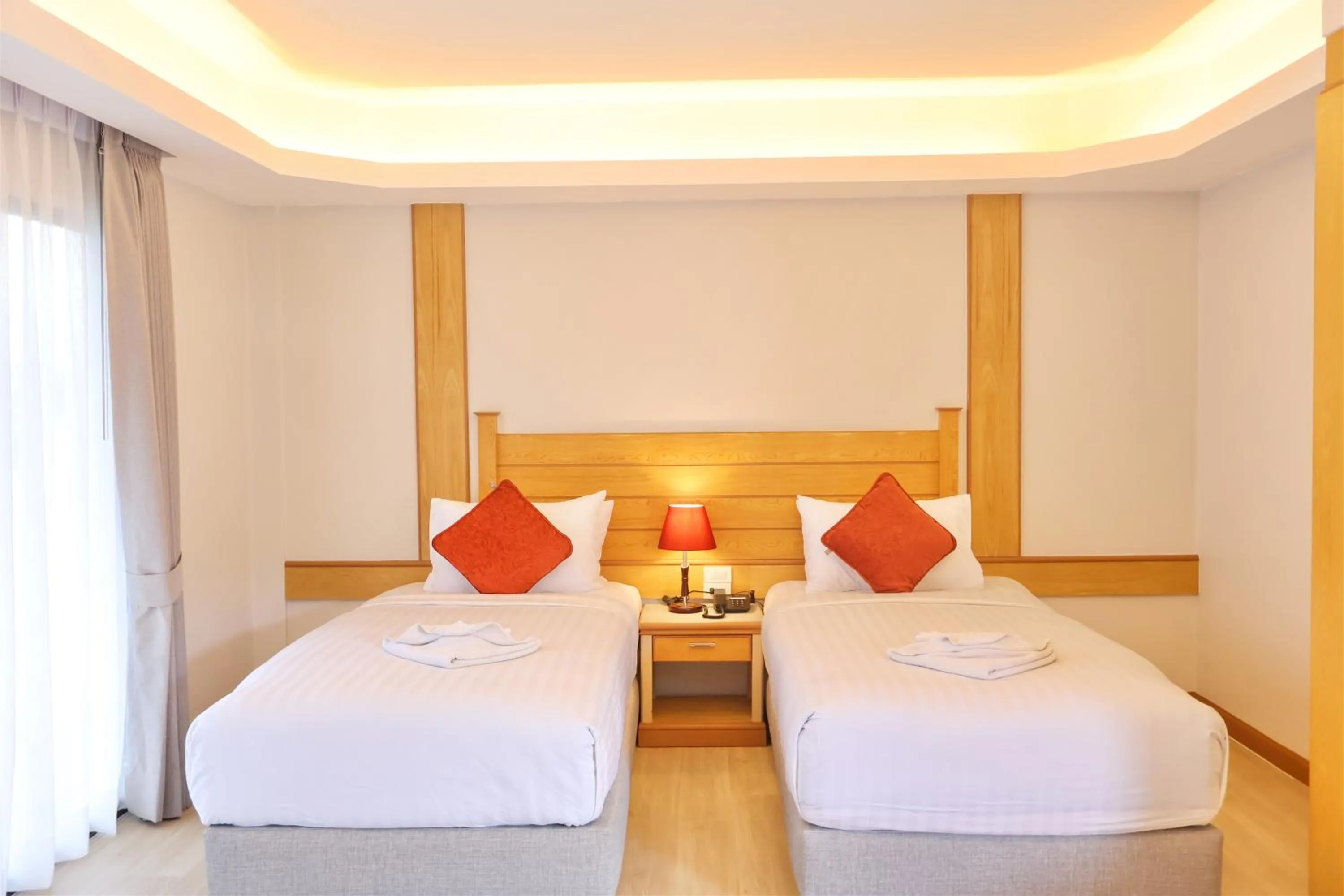 Bed in Baan Boa Resort