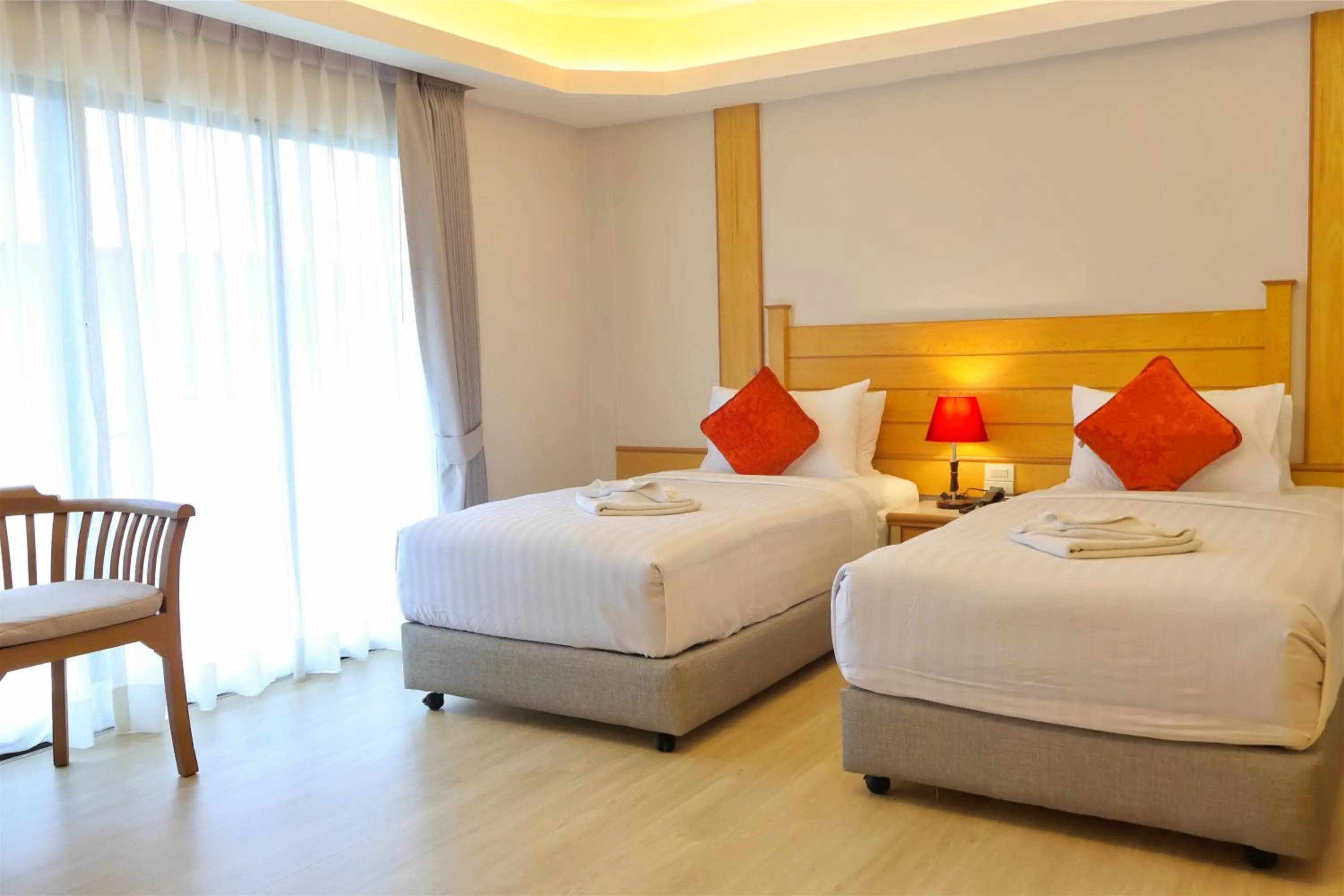 Bed in Baan Boa Resort