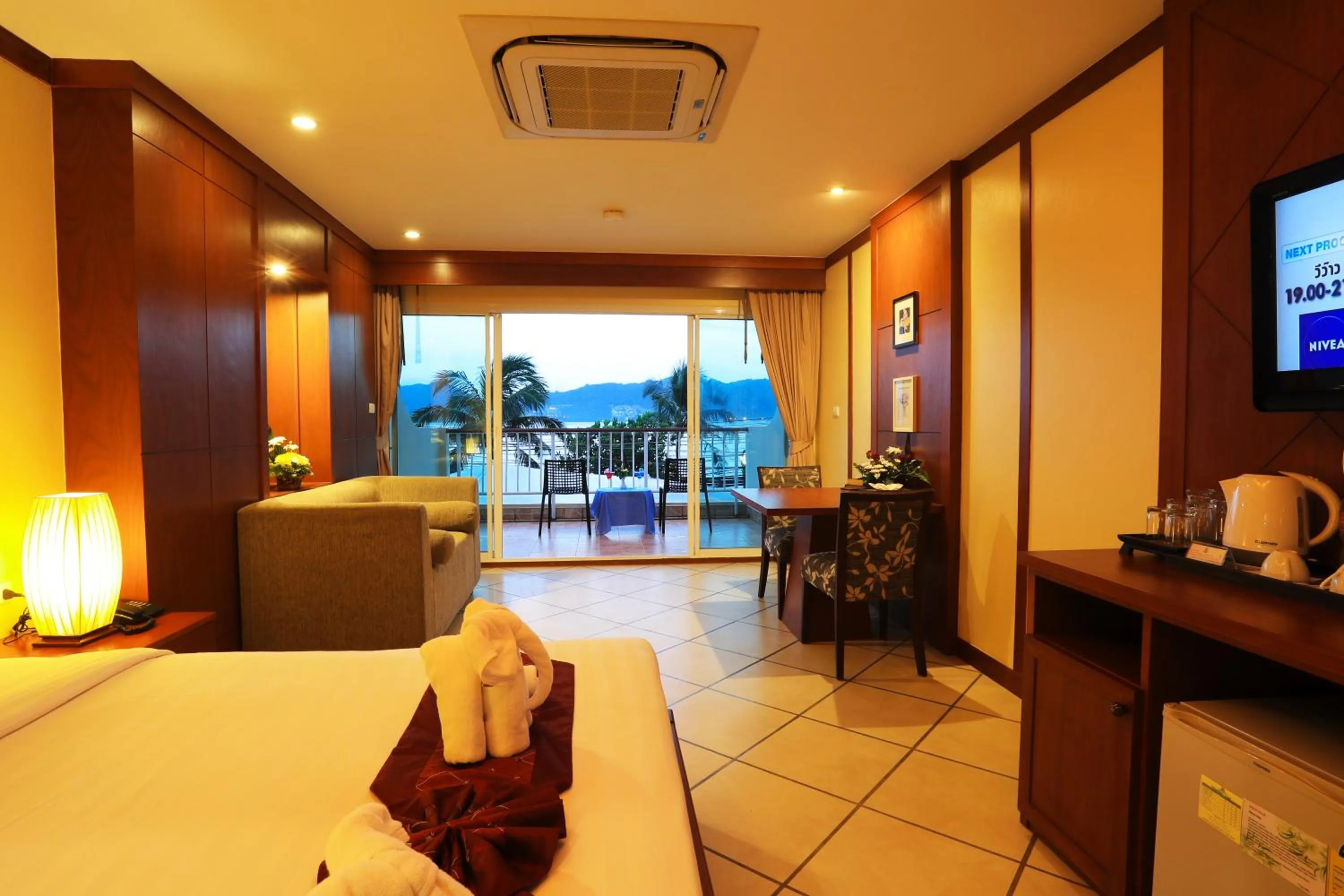 Bed in Baan Boa Resort