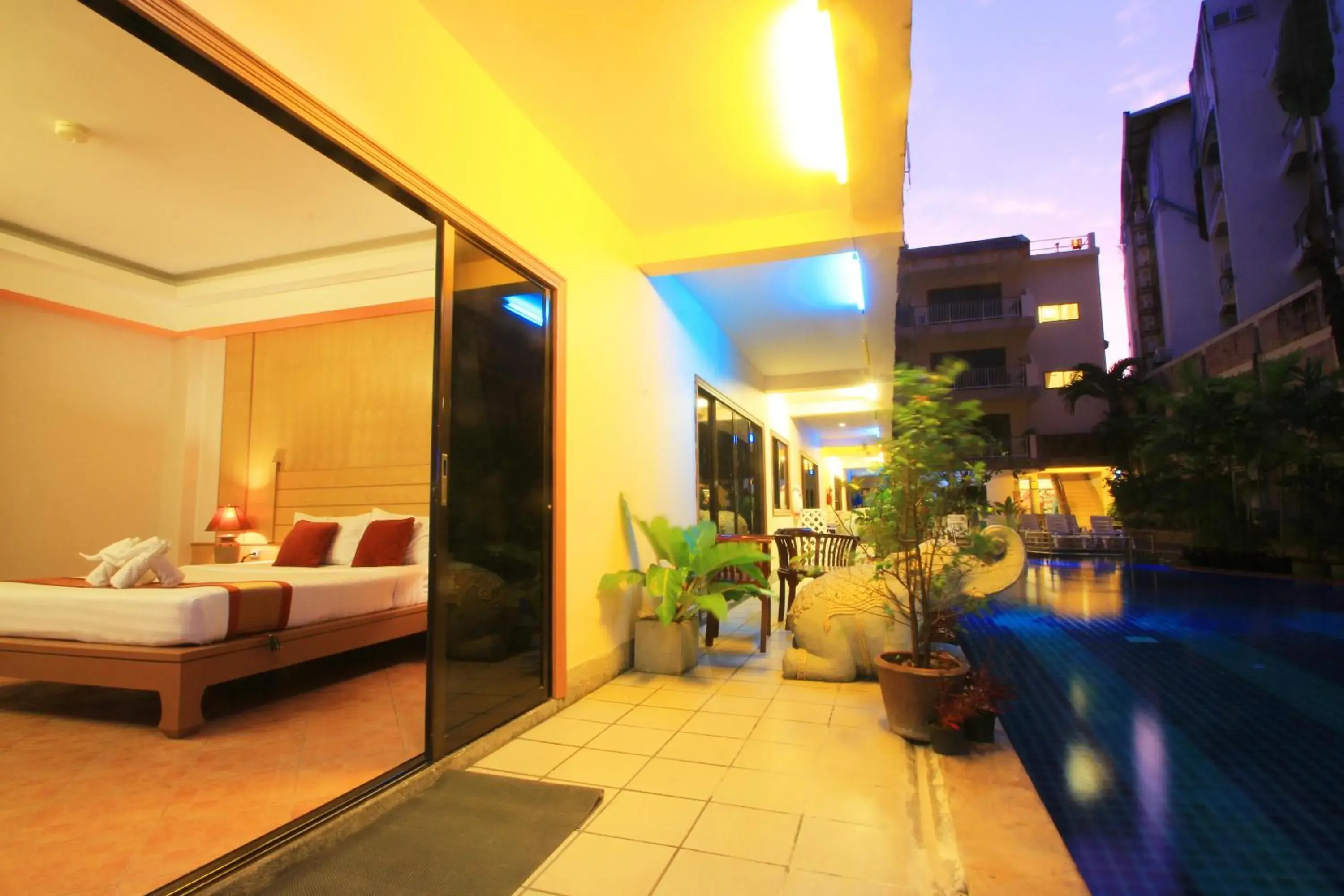 Bed in Baan Boa Resort Bed in Baan Boa Resort