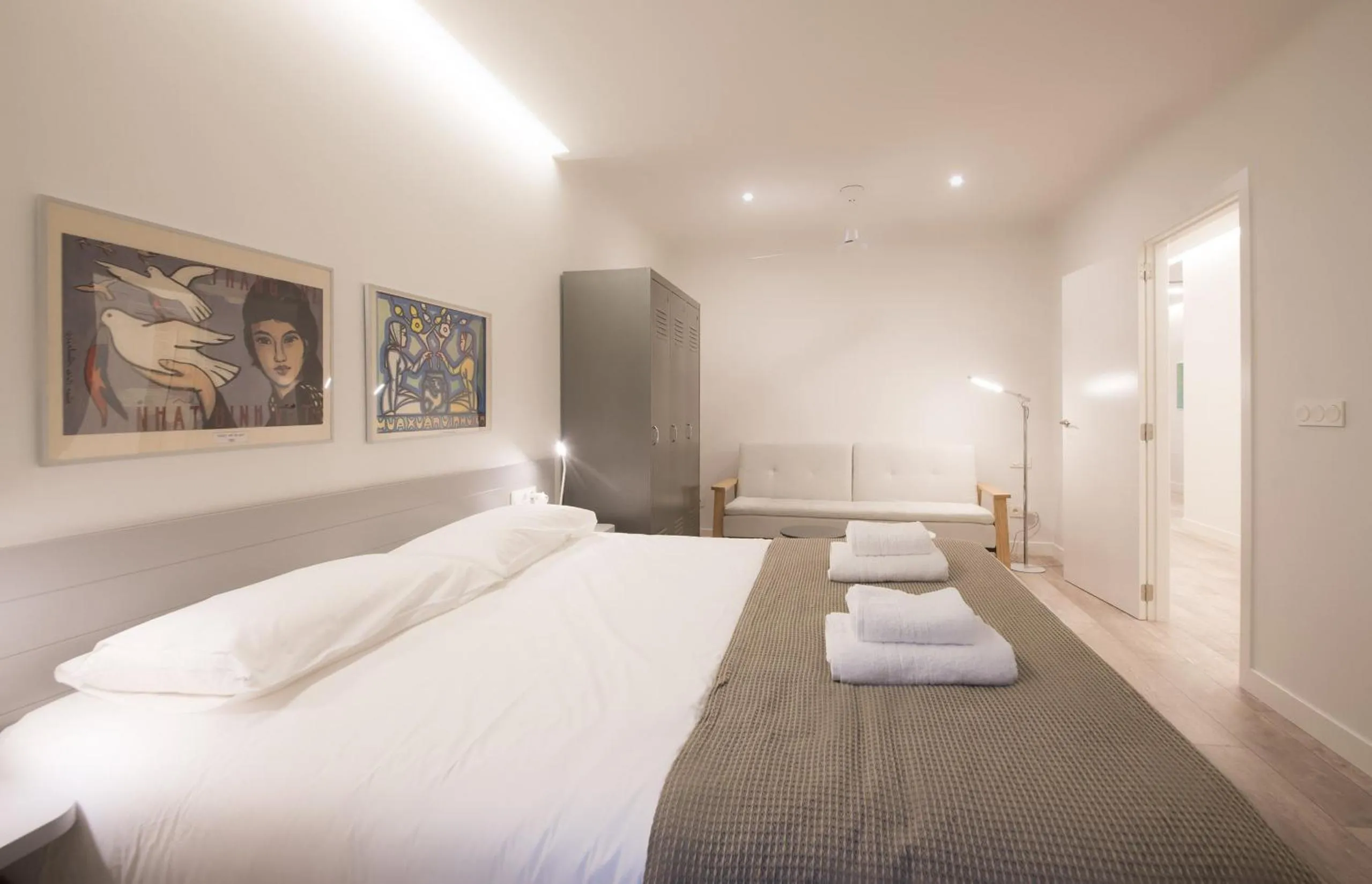 Bed in Ku by Oldtown San Sebastian apartments