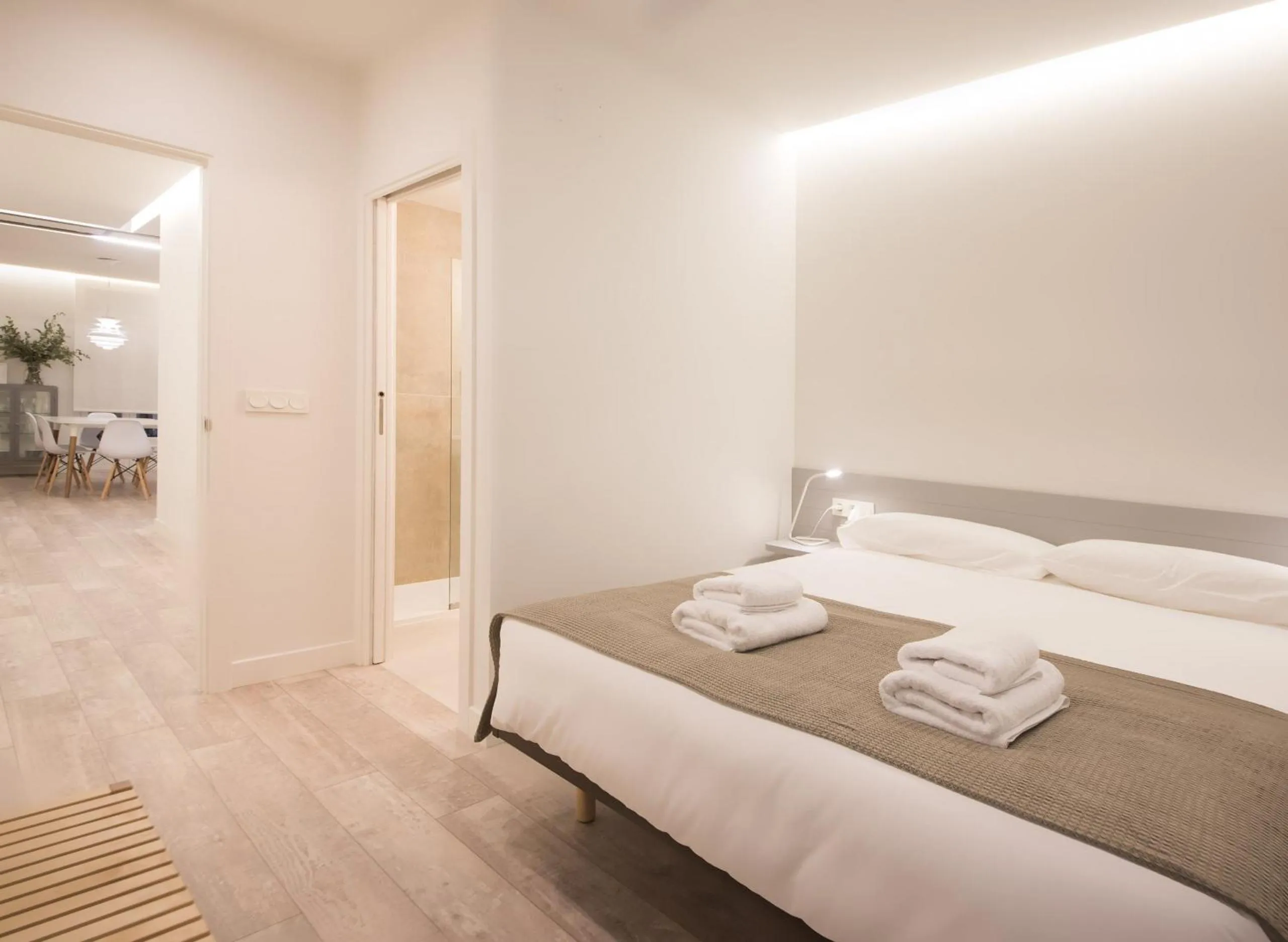 Bed in Ku by Oldtown San Sebastian apartments