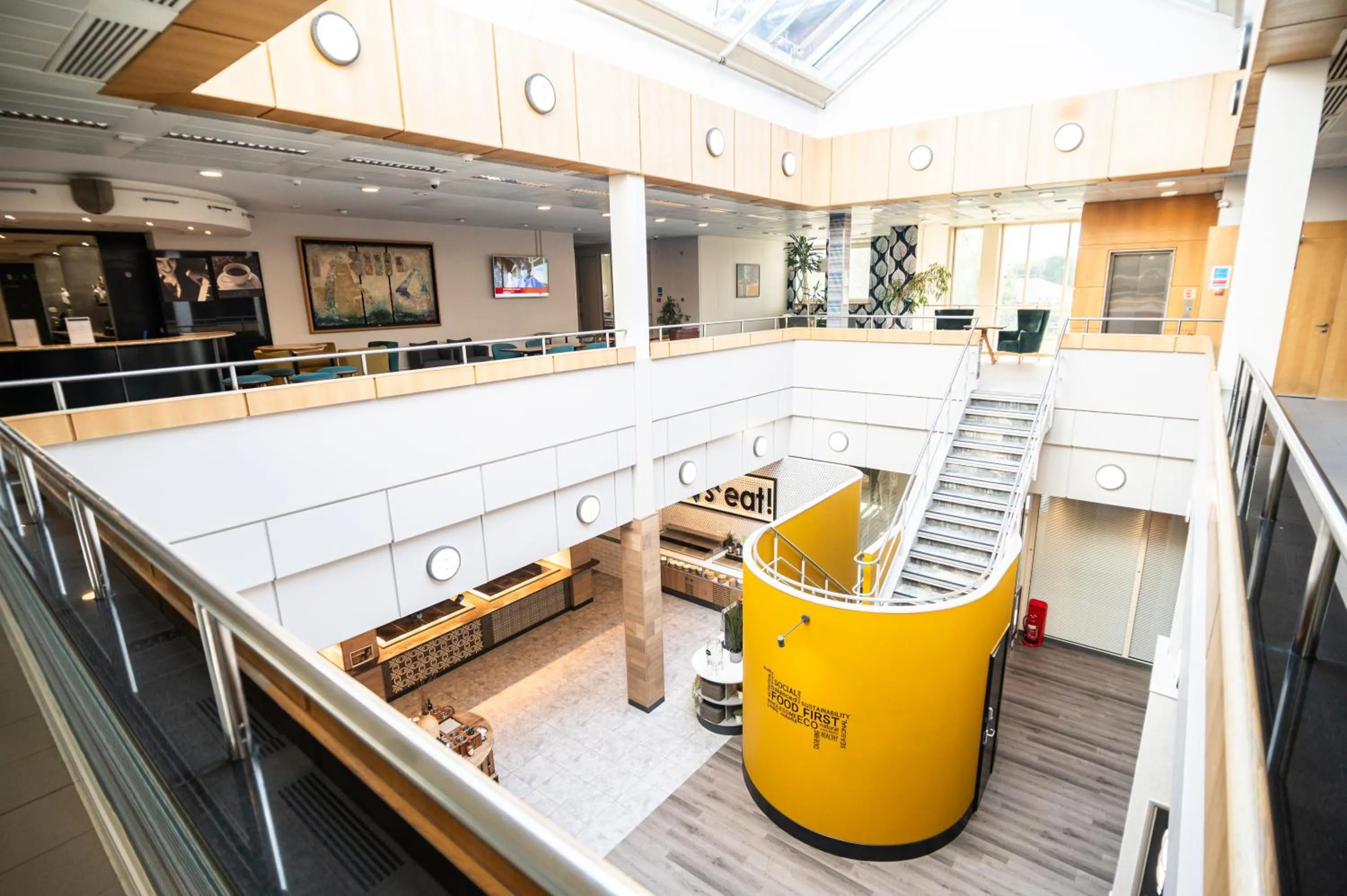 Seating area in Kents Hill Park Training & Conference Centre