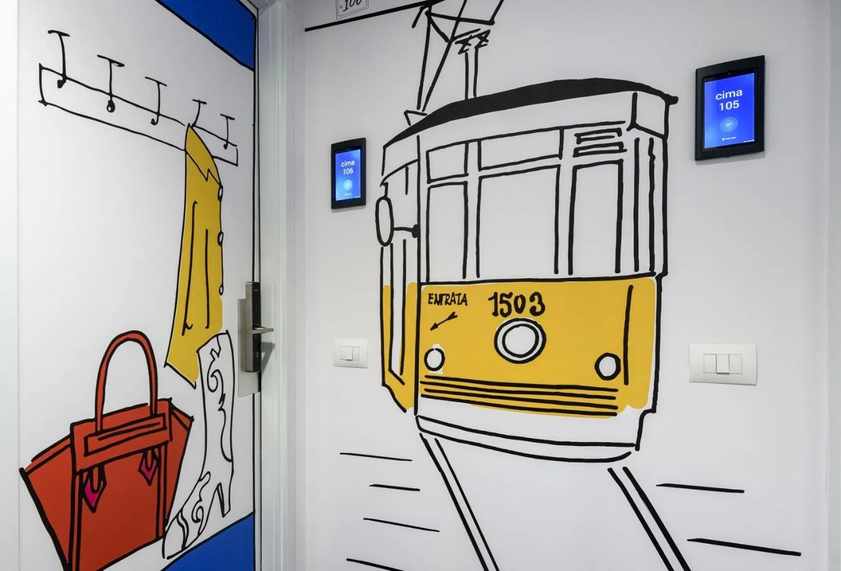 Decorative detail in Residence Cimarosa