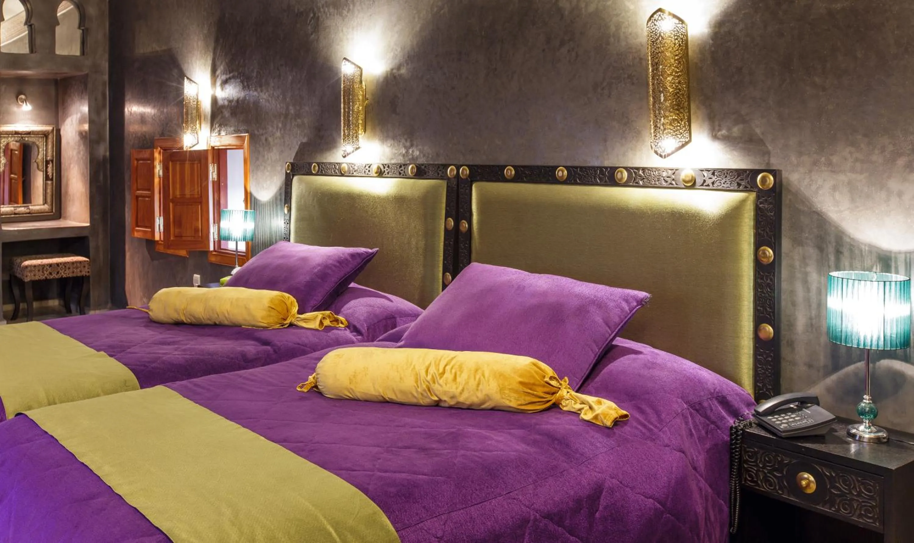 Decorative detail, Bed in Riad Andalib