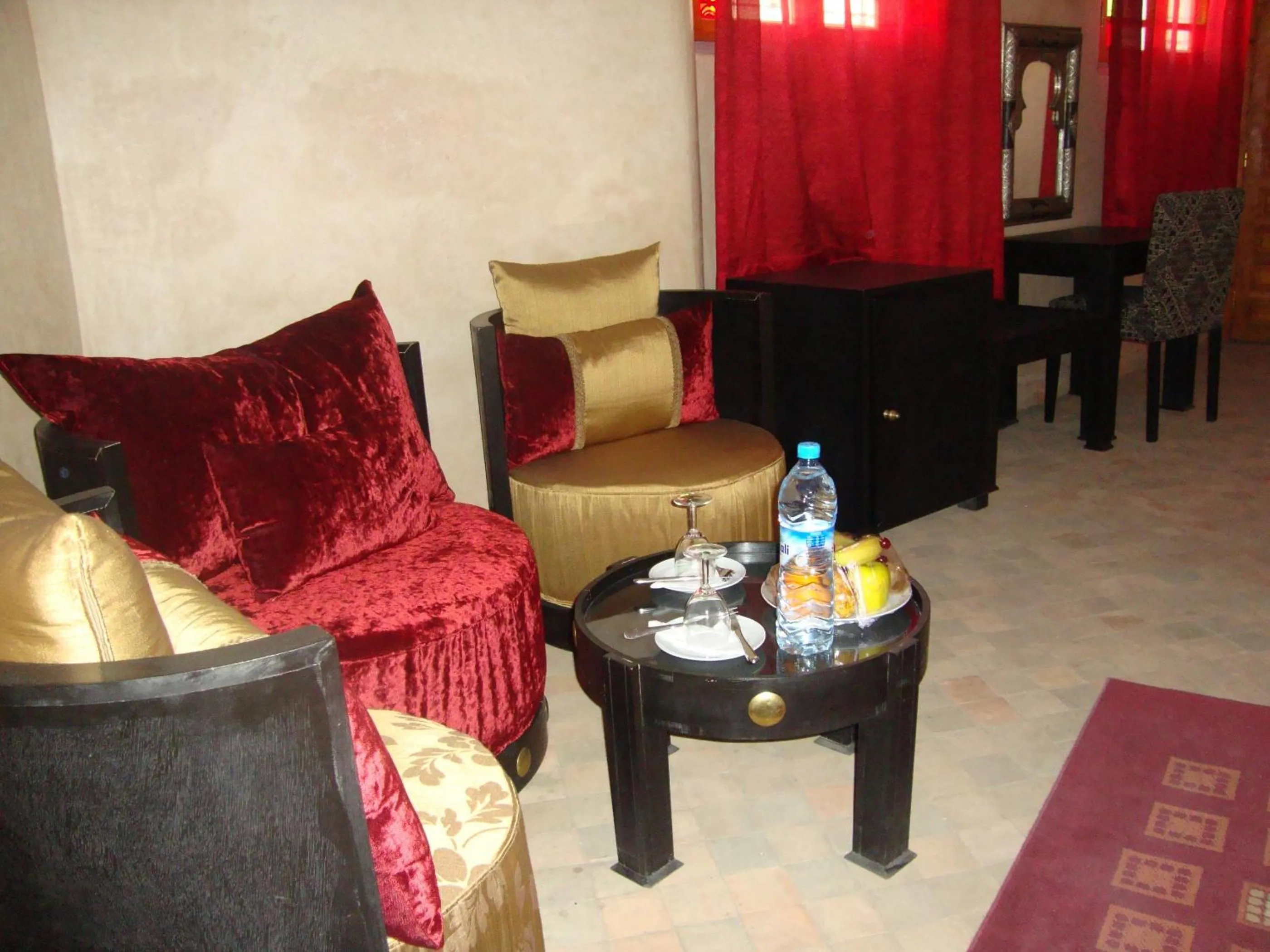 Seating area in Riad Andalib