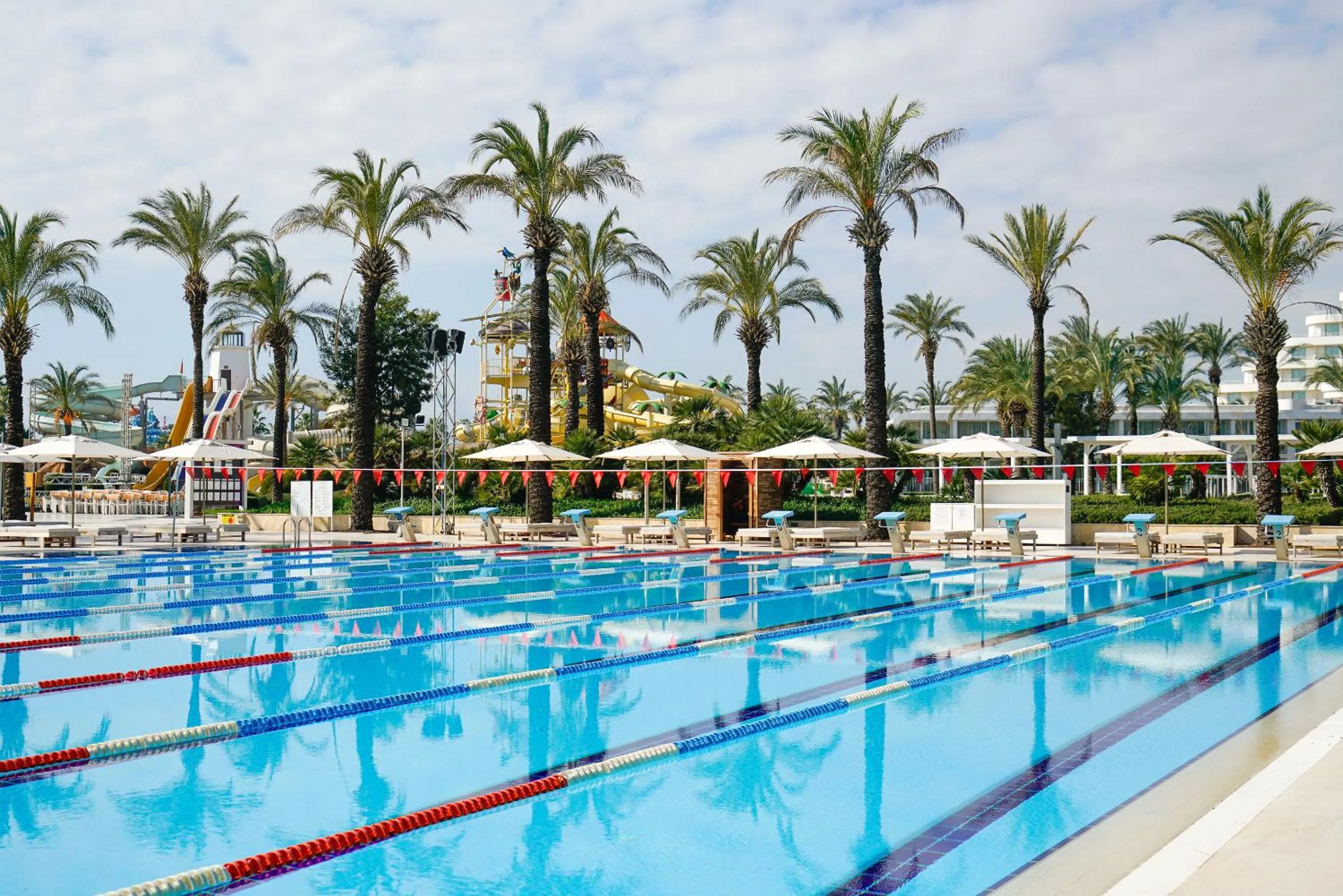Swimming pool in Titanic Deluxe Lara