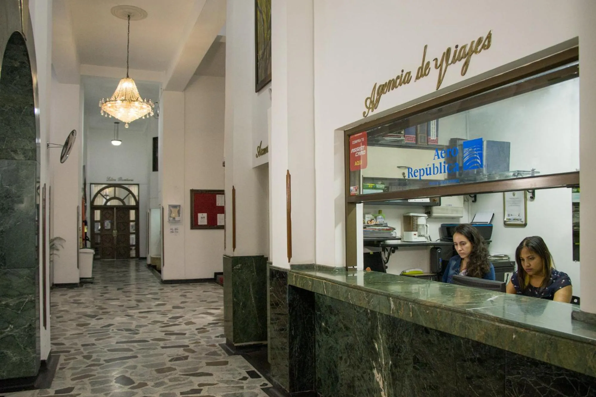 Lobby or reception in El Gran Hotel de Pereira