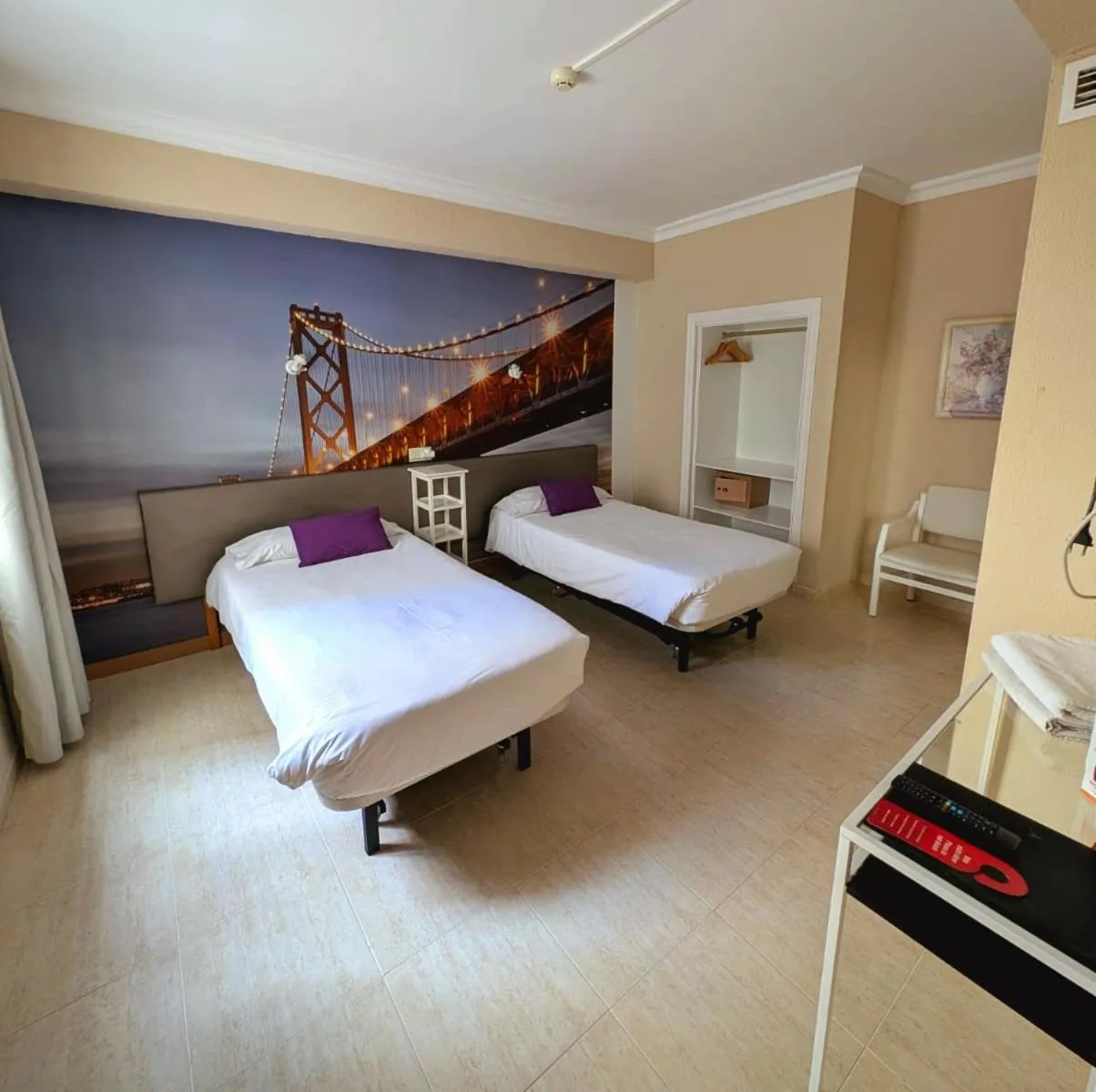Bed in Hostal Mar del Plata