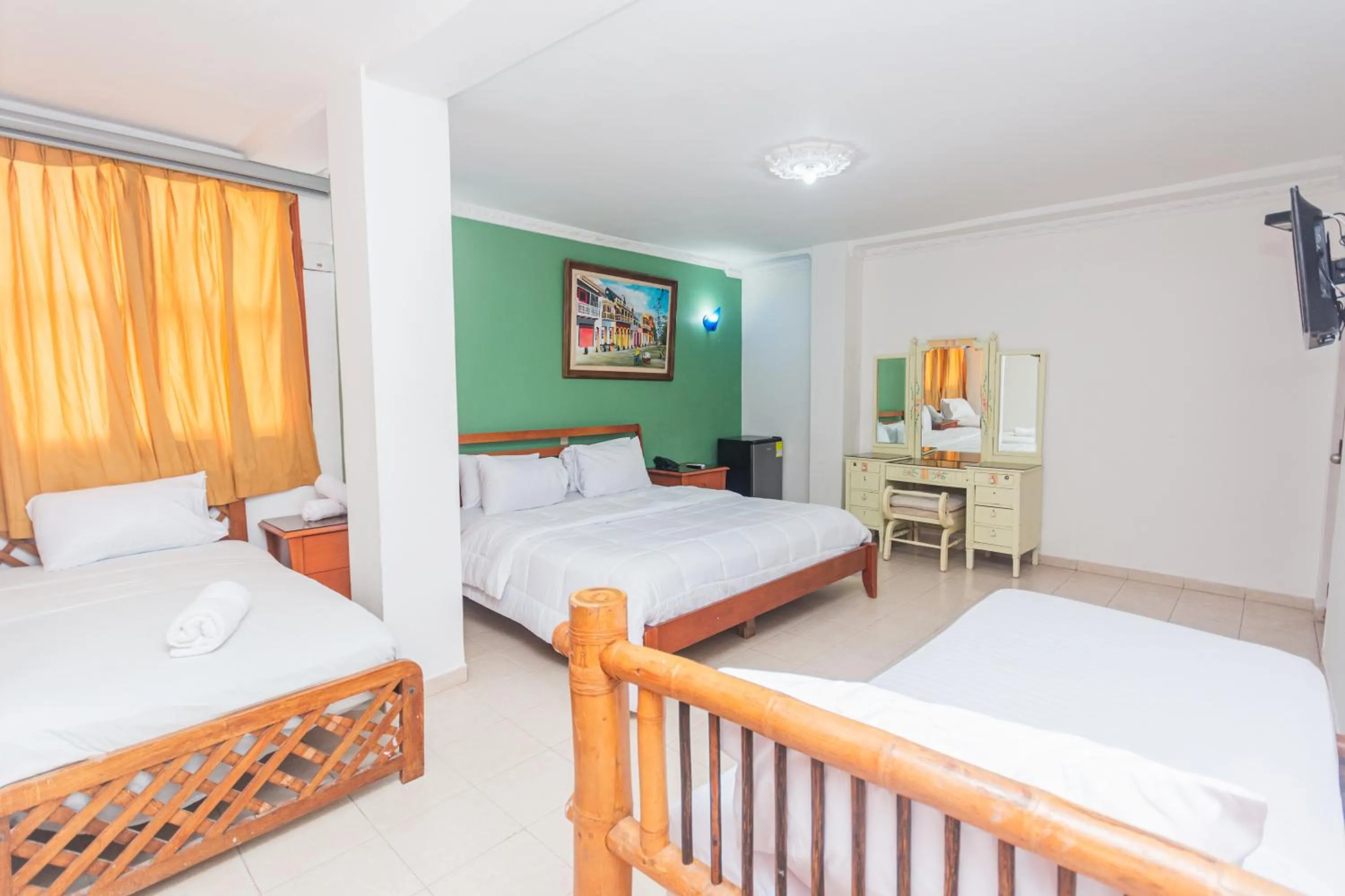 Bed in Hotel Baluarte Cartagena Boutique