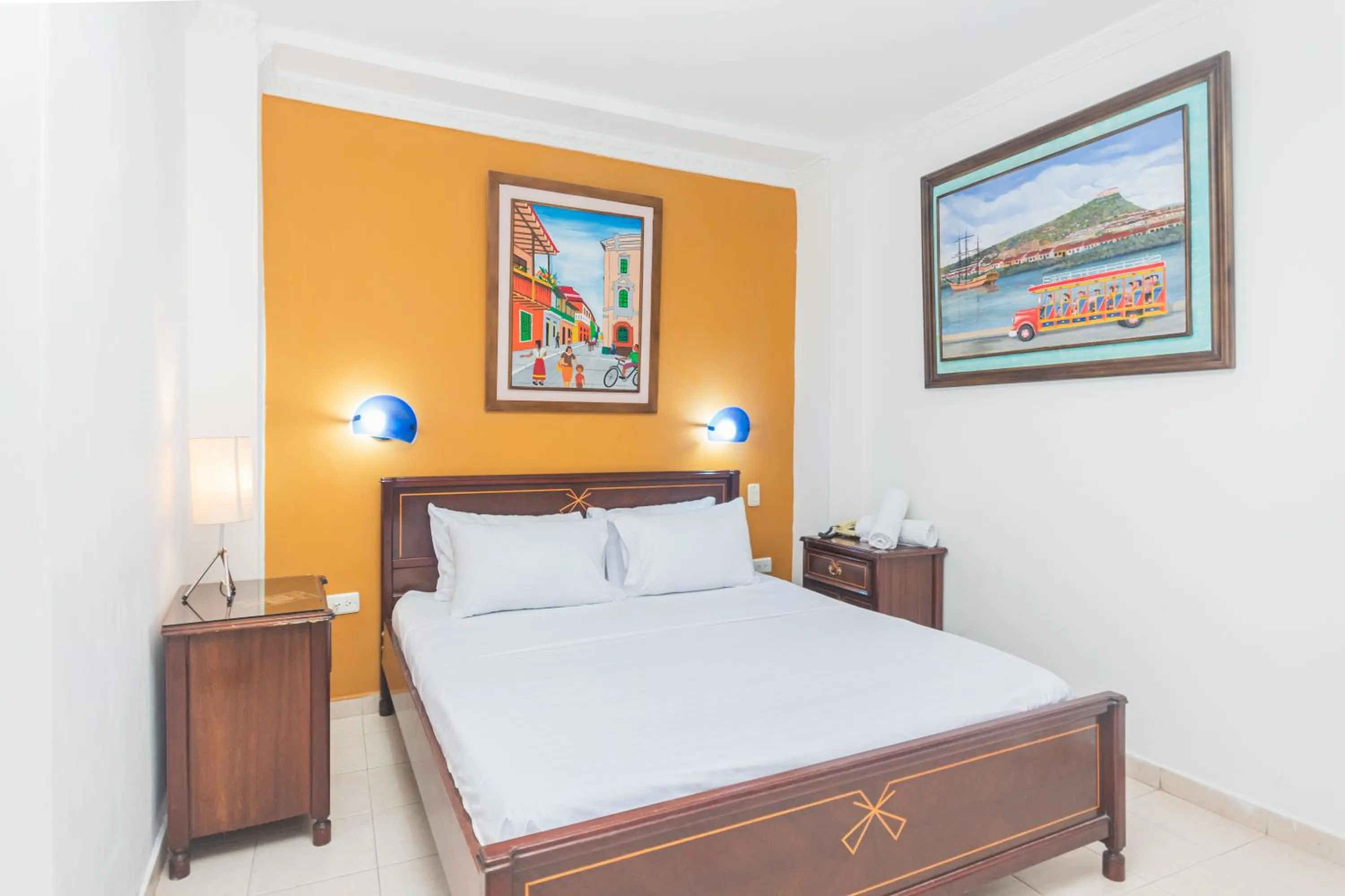 Bed in Hotel Baluarte Cartagena Boutique