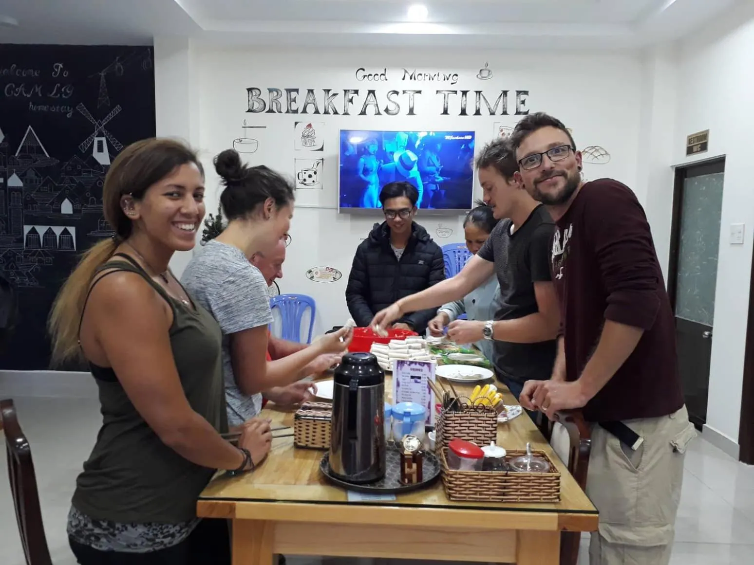 People in Cam Ly Homestay