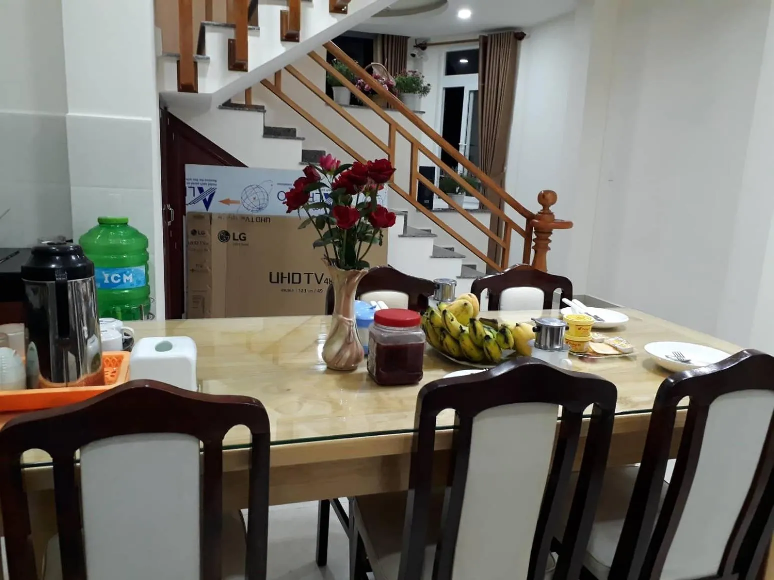 Dining area in Cam Ly Homestay