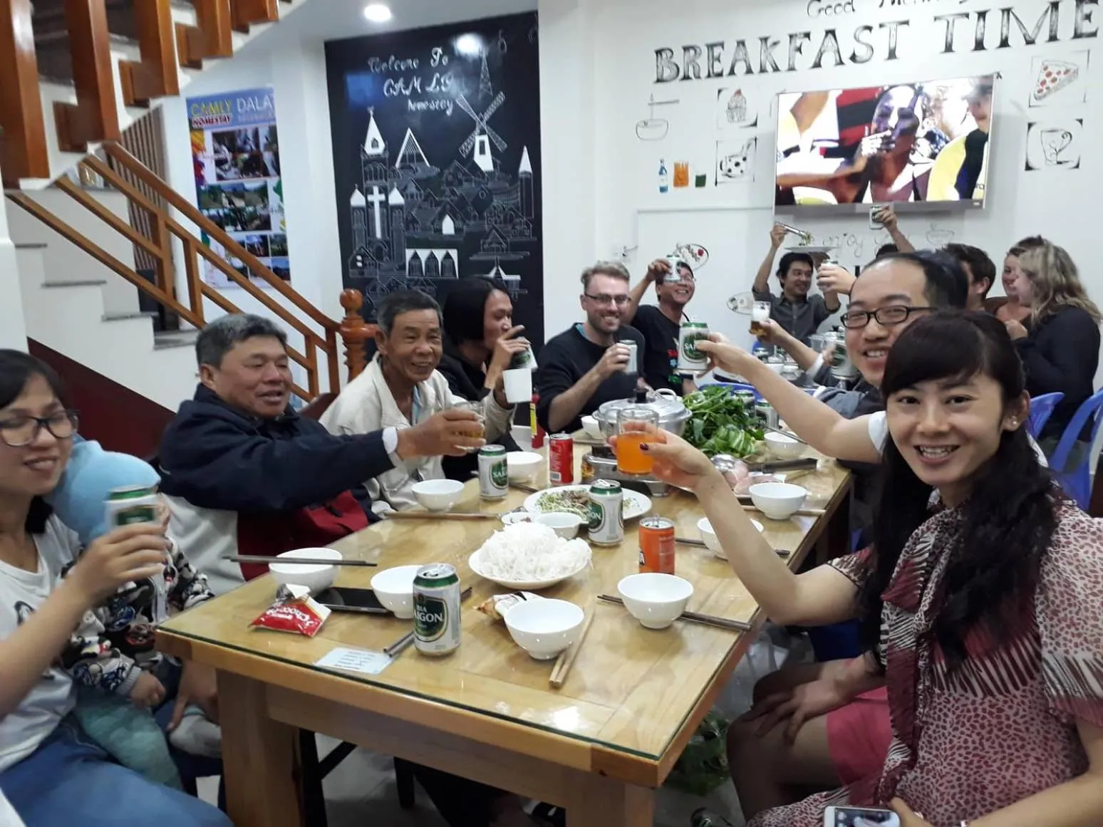 People in Cam Ly Homestay