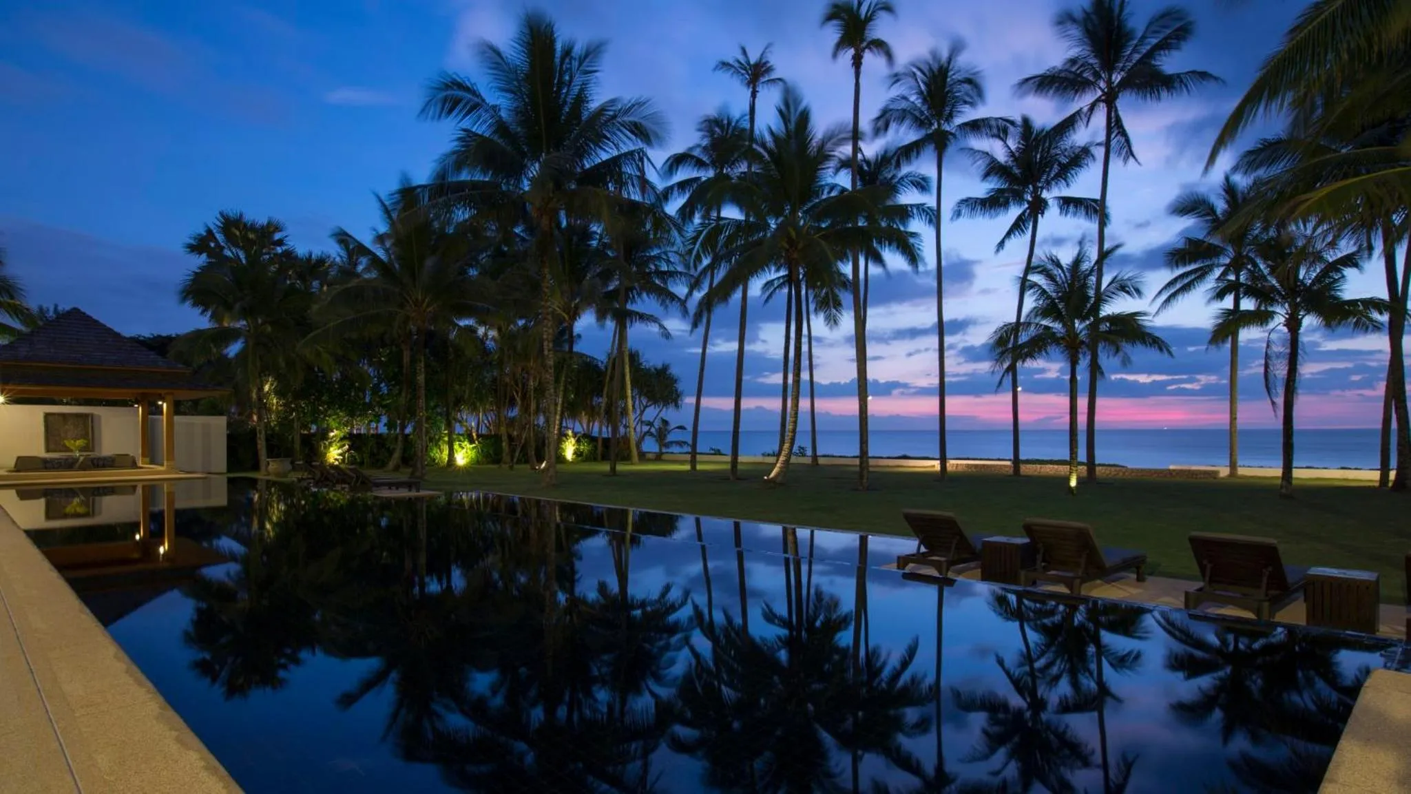Pool view in Jivana Beach Villas