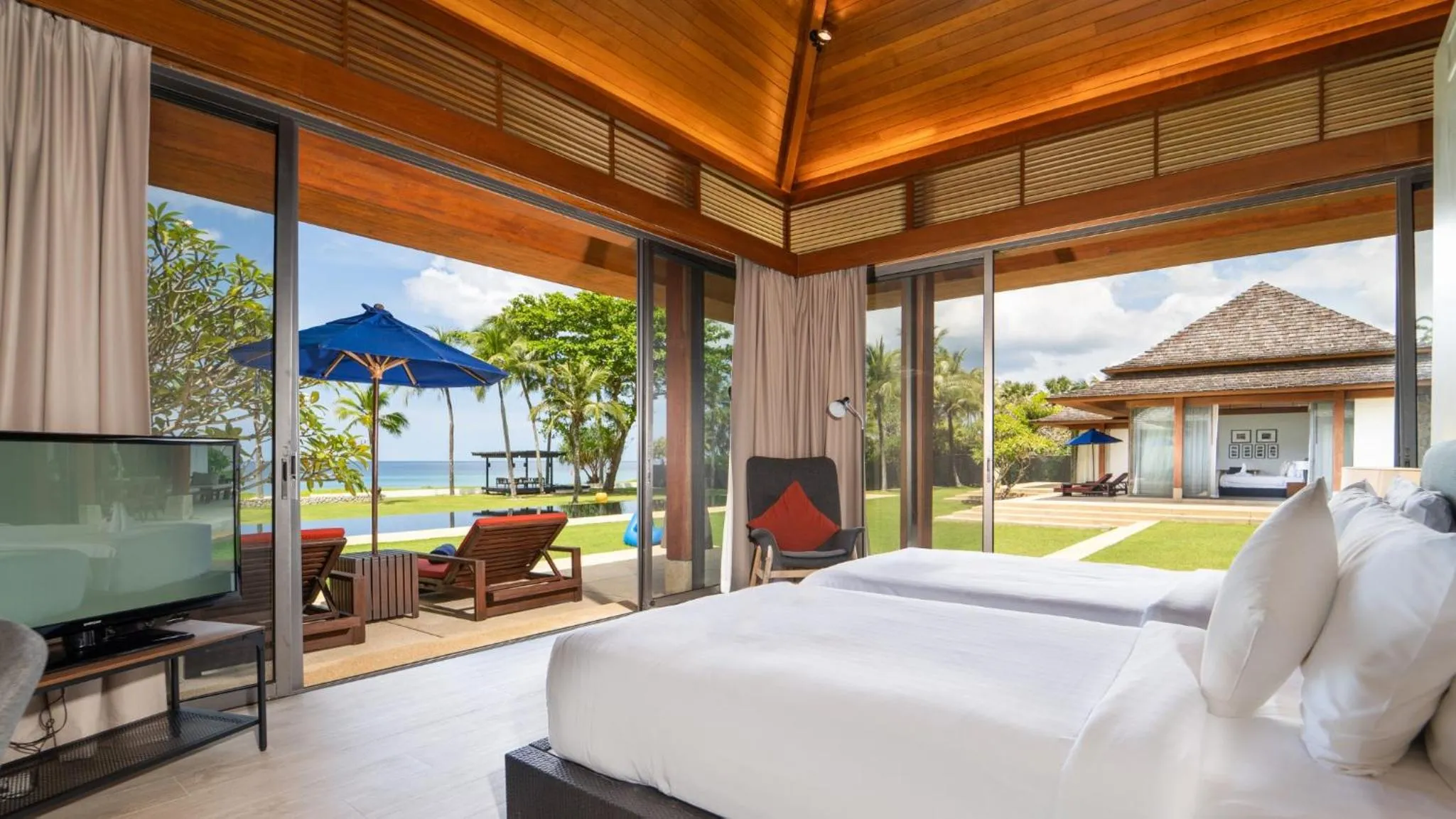 Bed in Jivana Beach Villas
