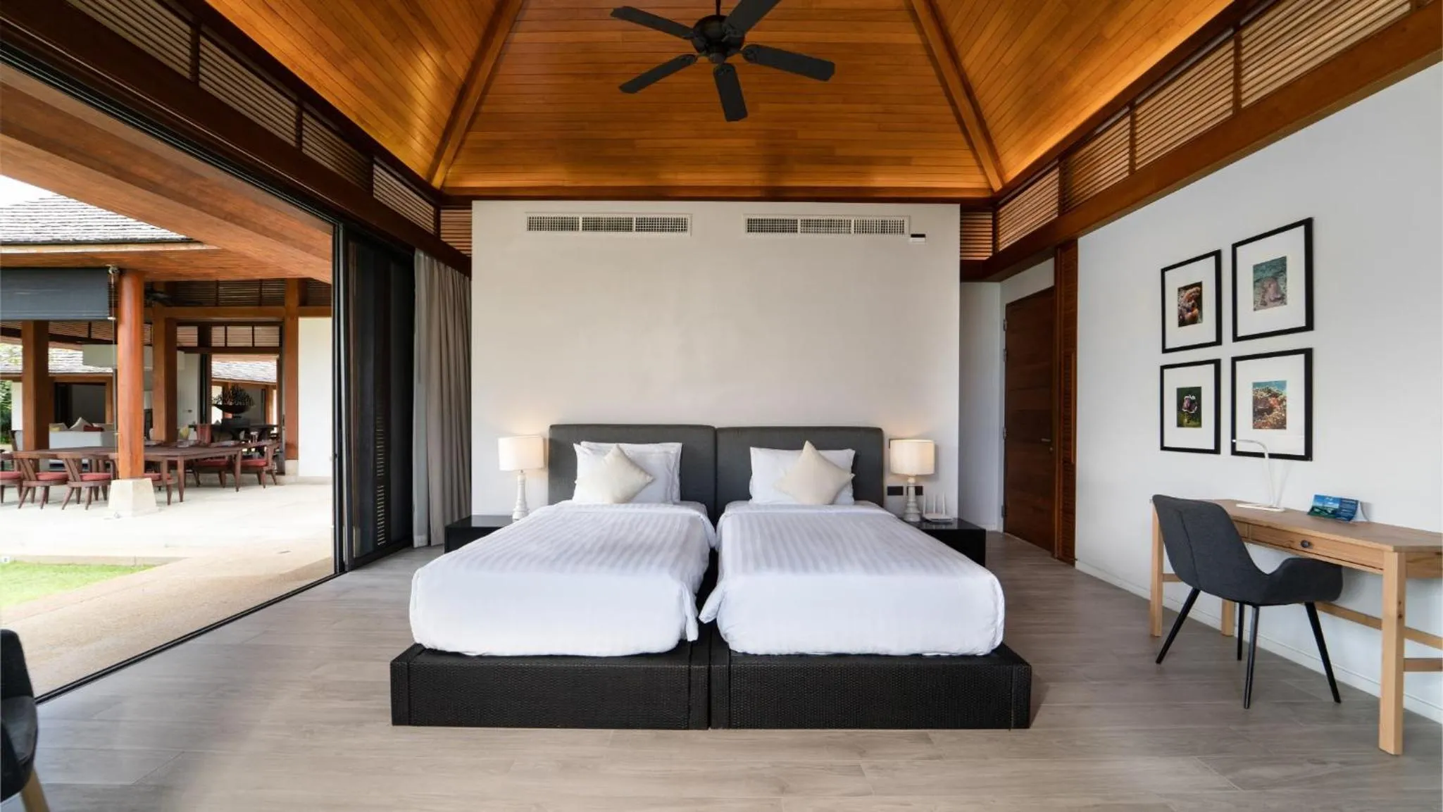 Bed in Jivana Beach Villas
