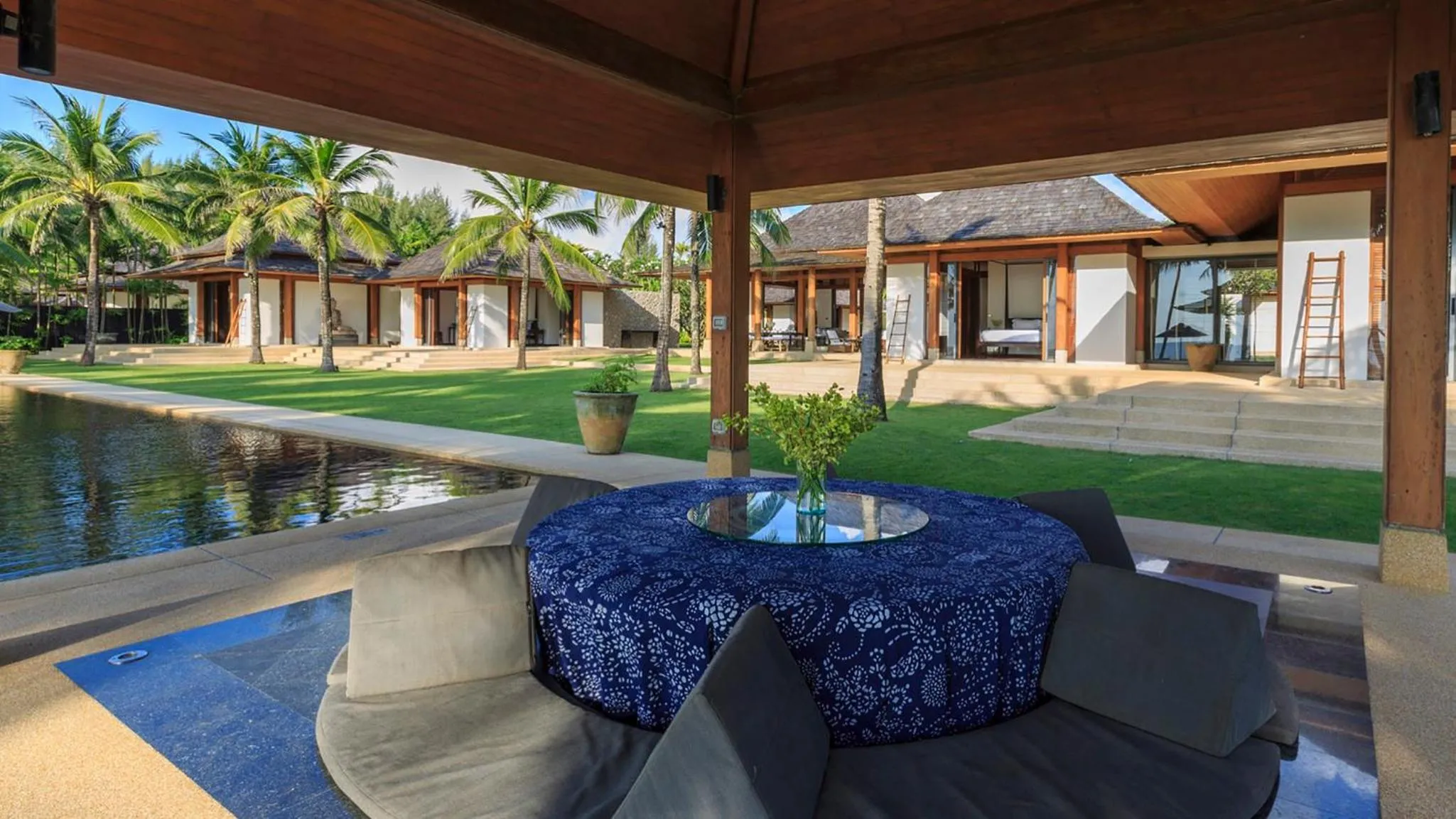 Seating area in Jivana Beach Villas
