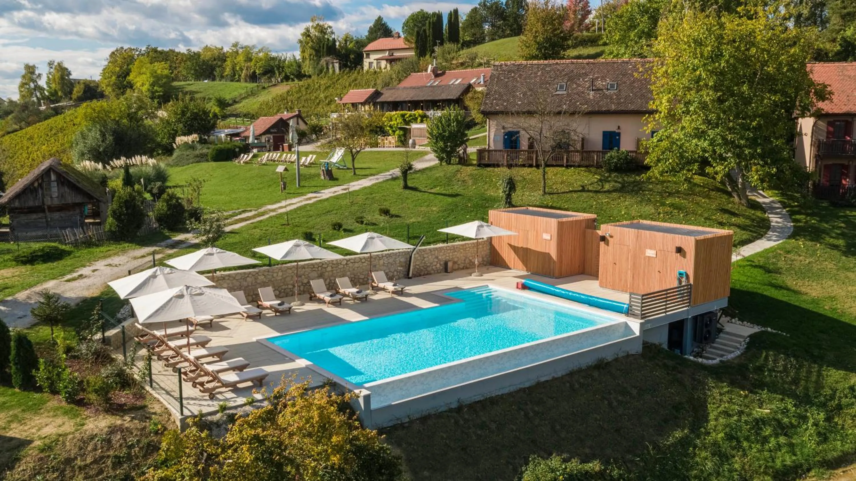 Swimming pool in Winery, Restaurant & Pension Vuglec Breg