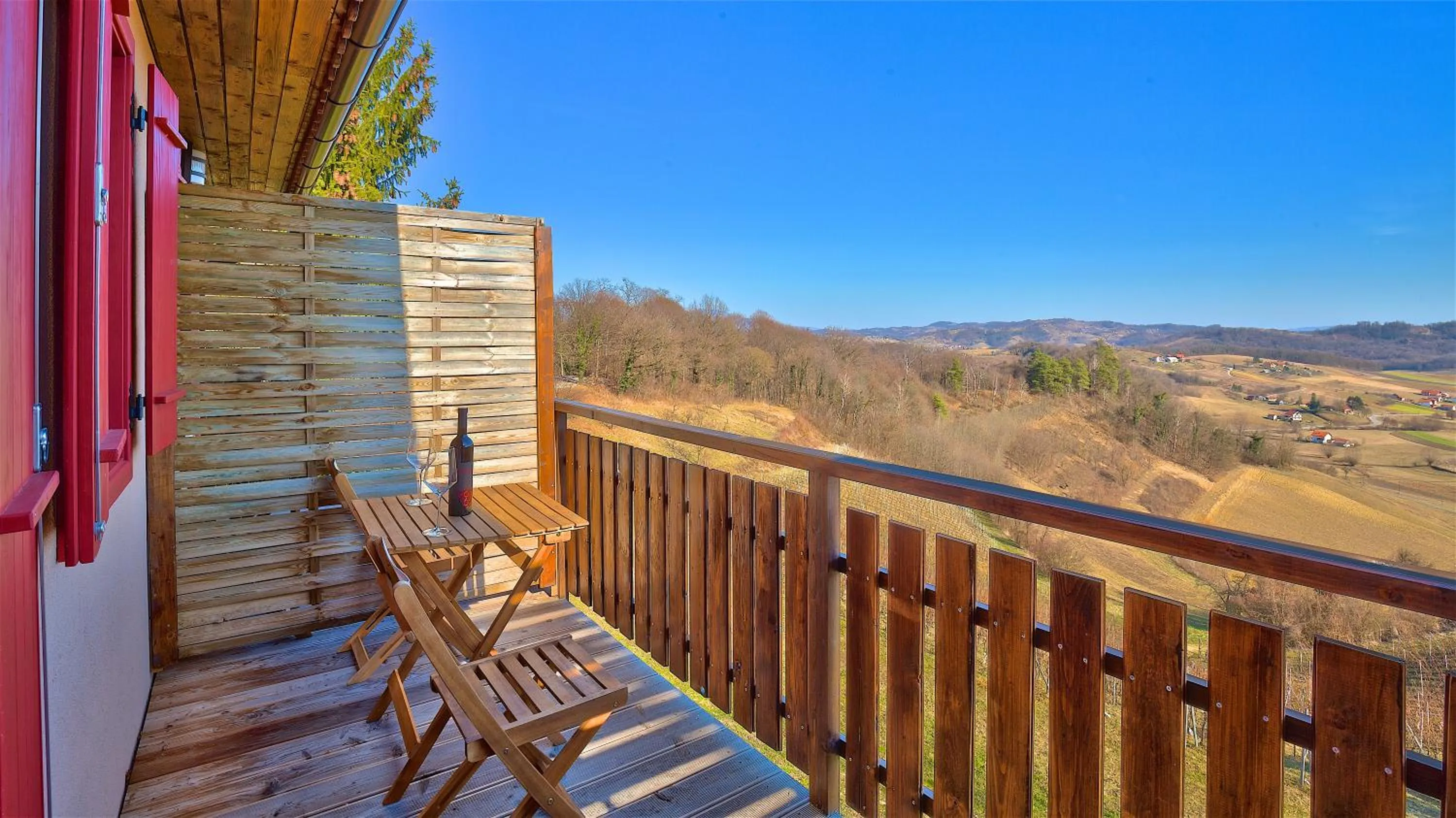 Balcony/Terrace in Winery, Restaurant & Pension Vuglec Breg