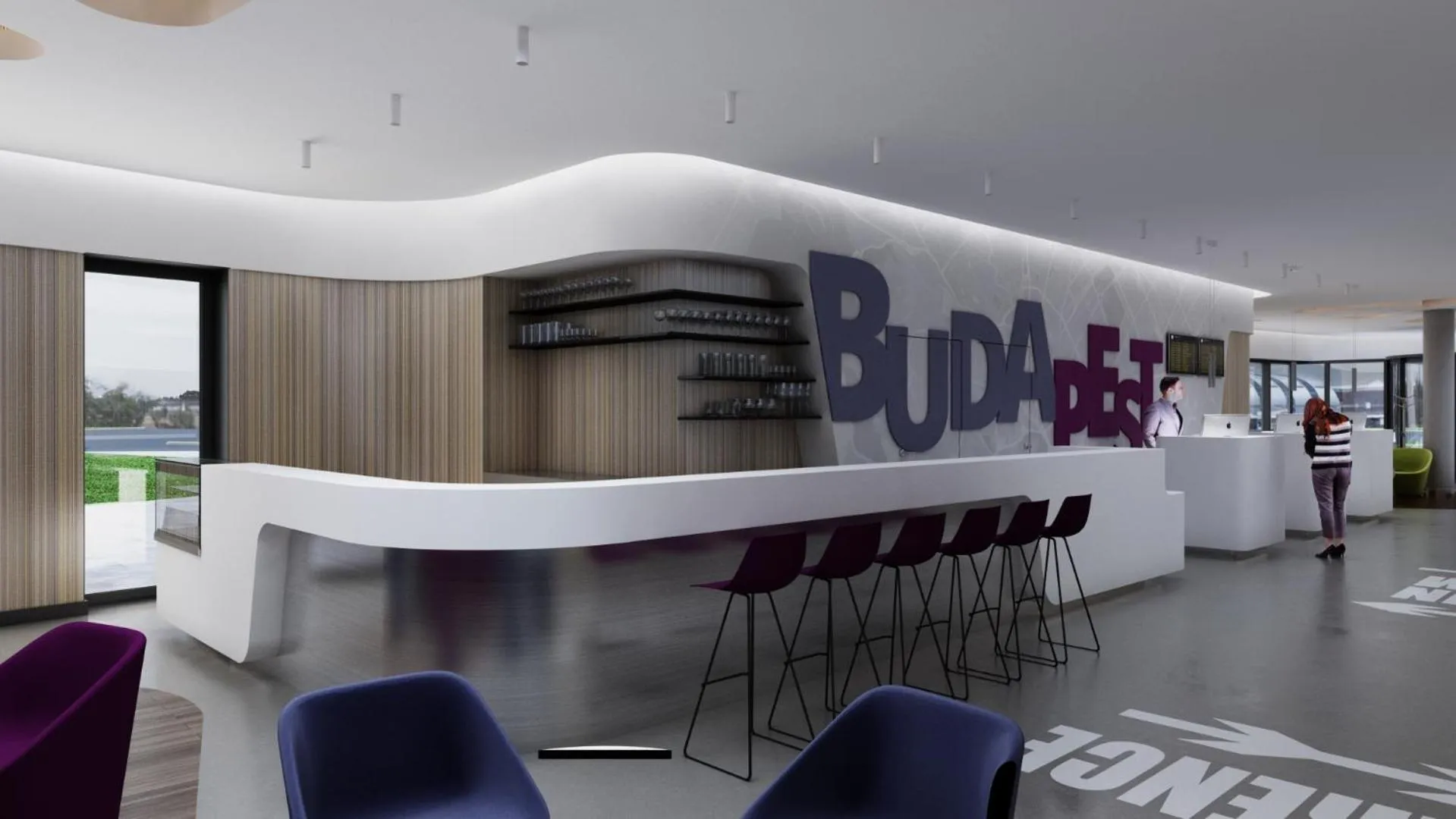 Lounge or bar in ibis Styles Budapest Airport