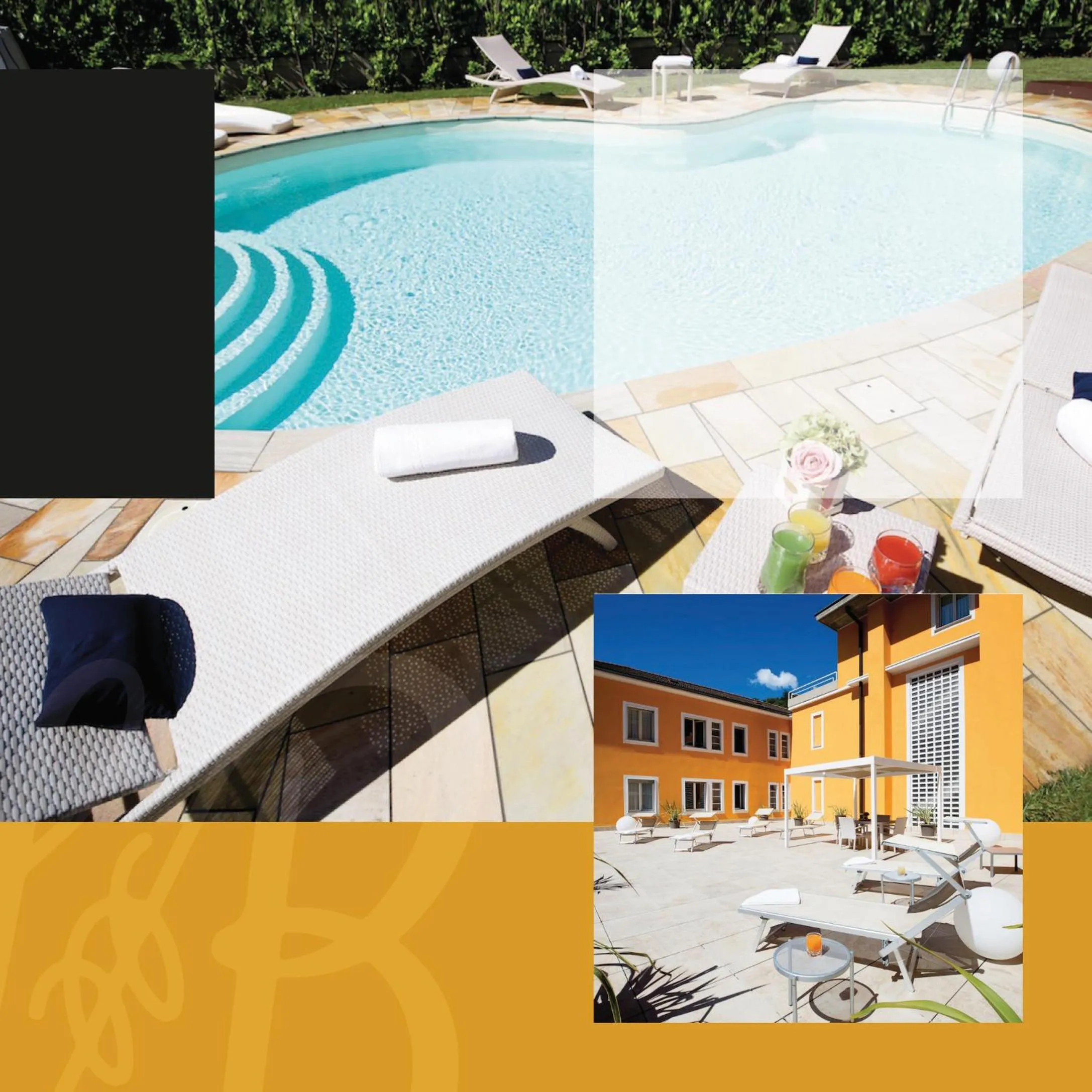 Swimming pool in Hotel Brescia