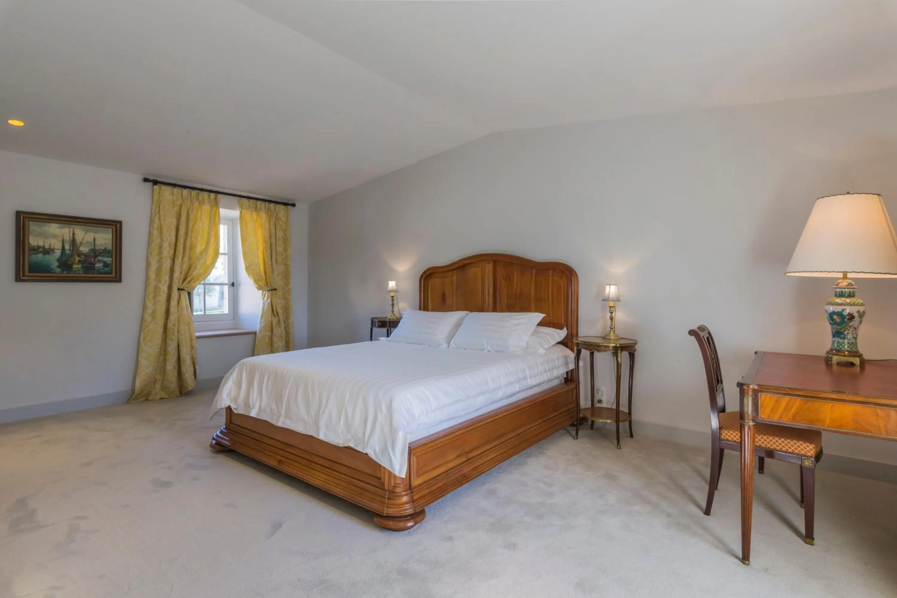 Bed in Chambres d'hôtes de Château Renon