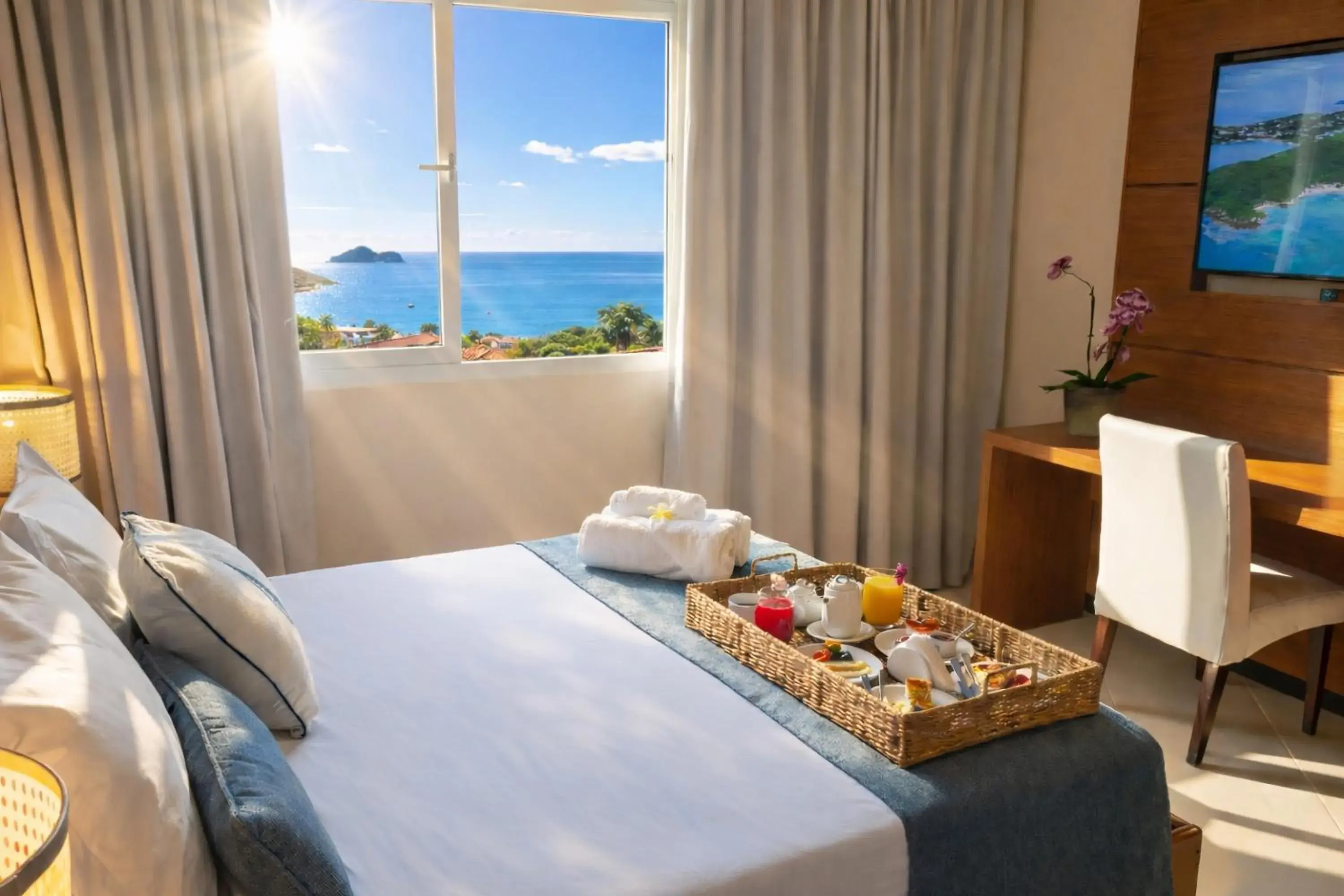 Natural landscape, Bed in Buzios Mar Hotel Natural landscape, Bed in Buzios Mar Hotel